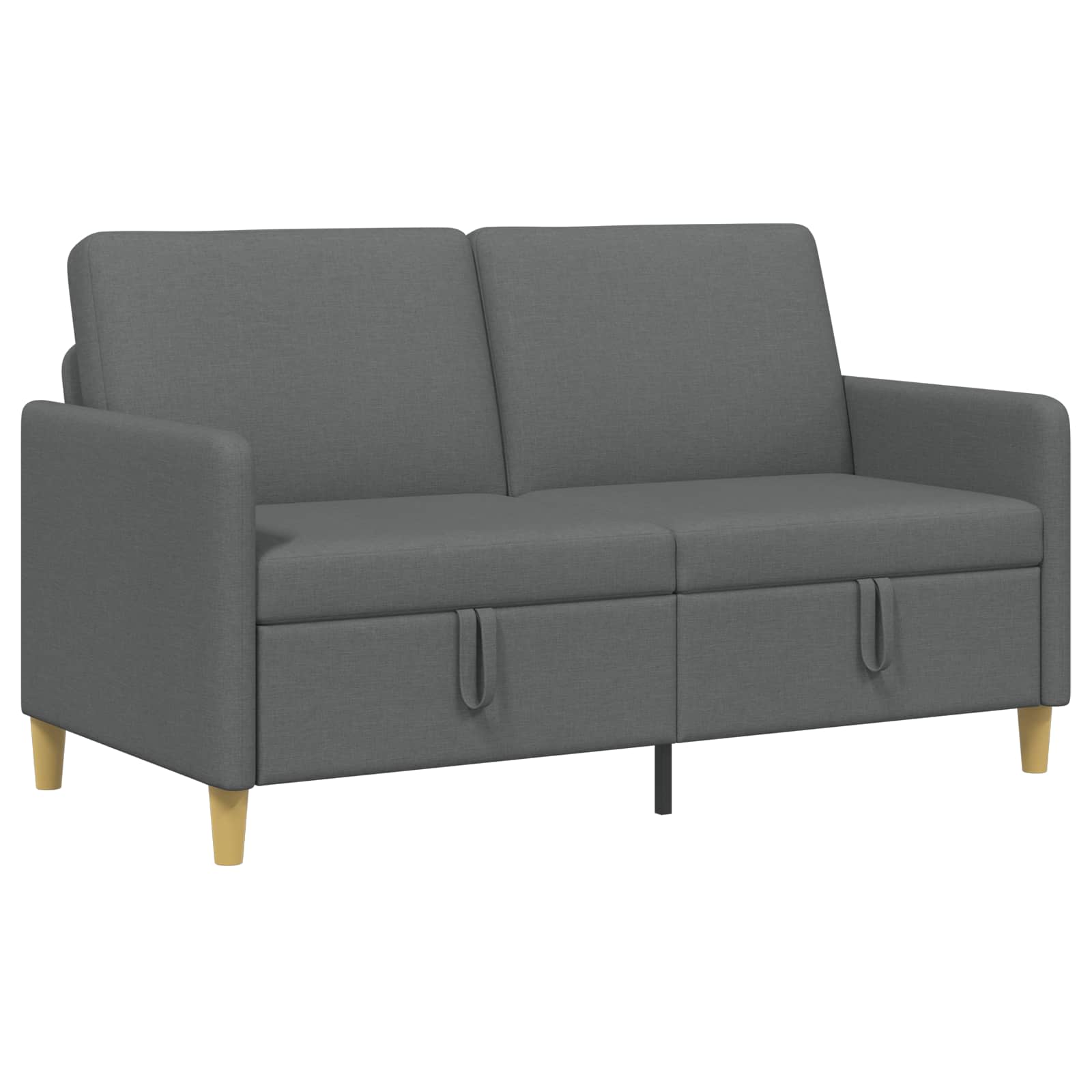 Sofa with Storage Dark Grey 152 x 78 x 87 cm Polyester