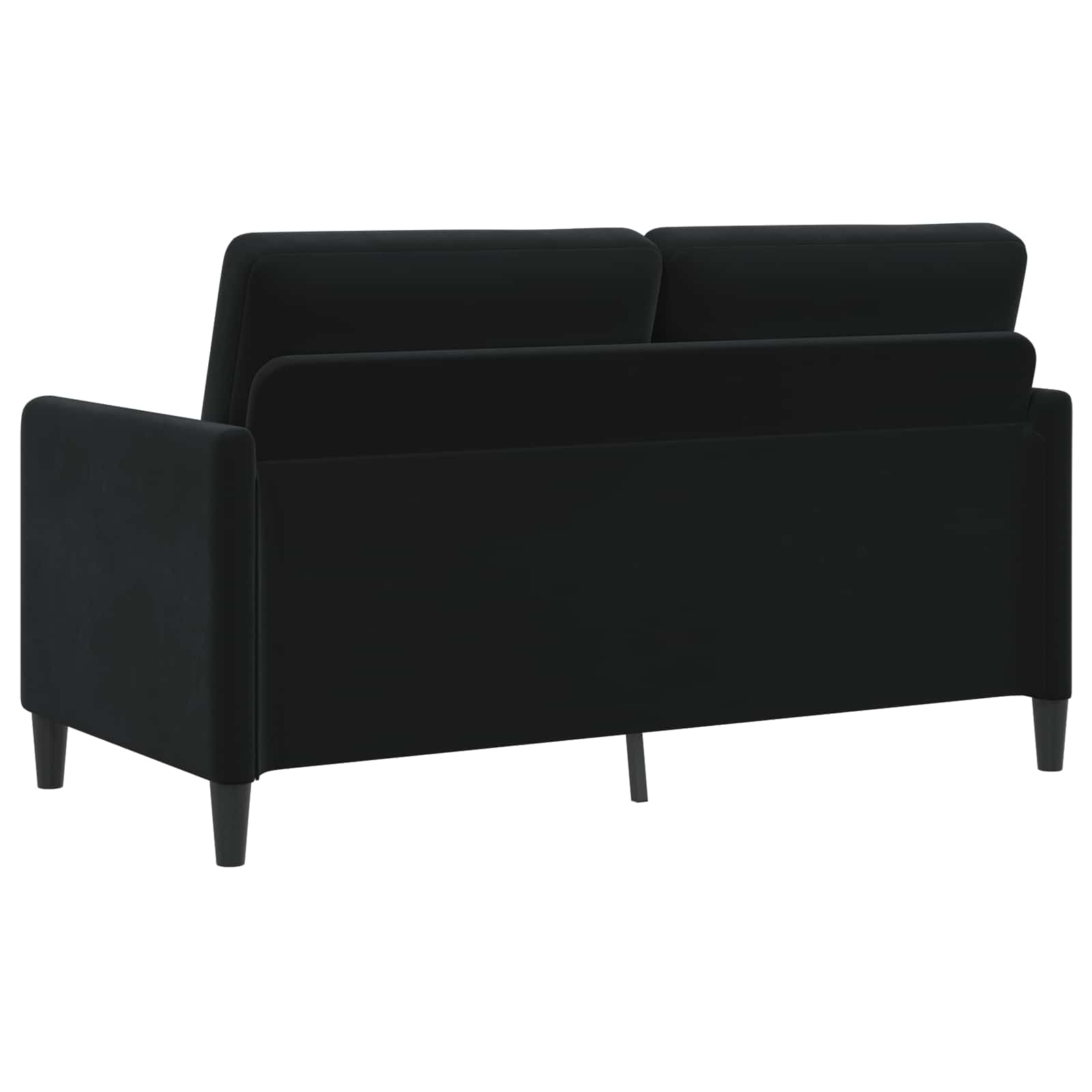 Sofa With Storage Black 152 x 78 x 87 cm Polyester