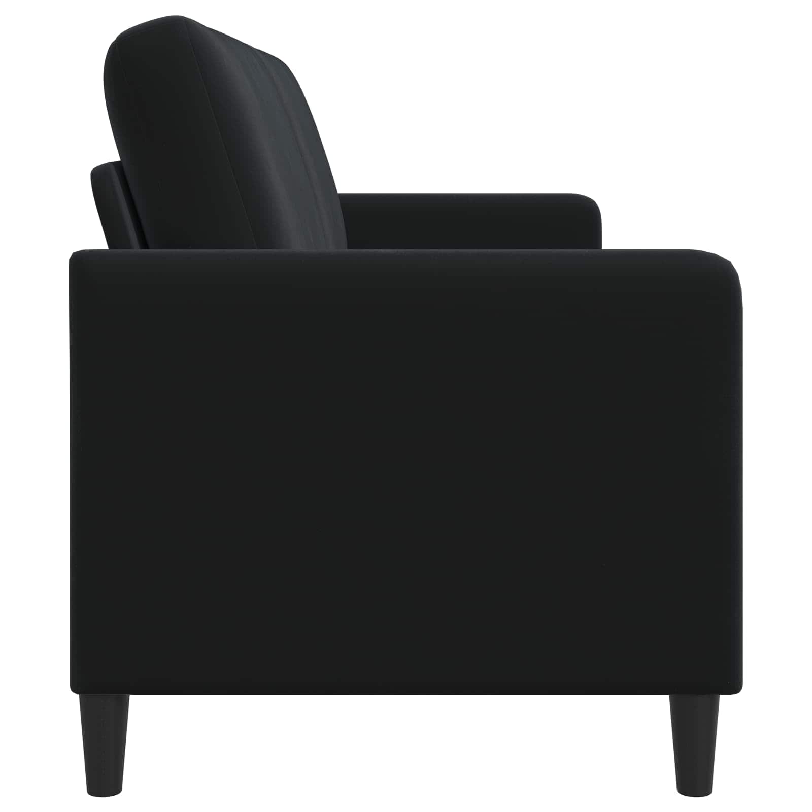 Sofa With Storage Black 172 x 78 x 87 cm Polyester
