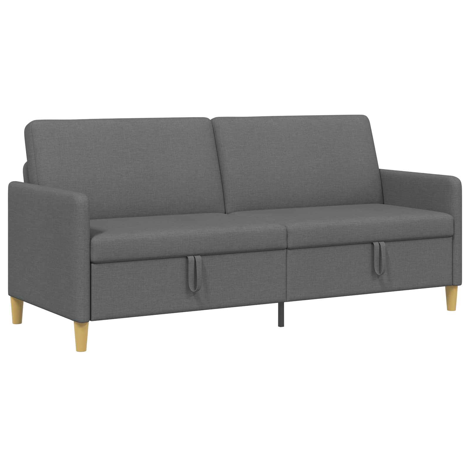 Sofa with Storage Dark Grey 192 x 78 x 87 cm Polyester