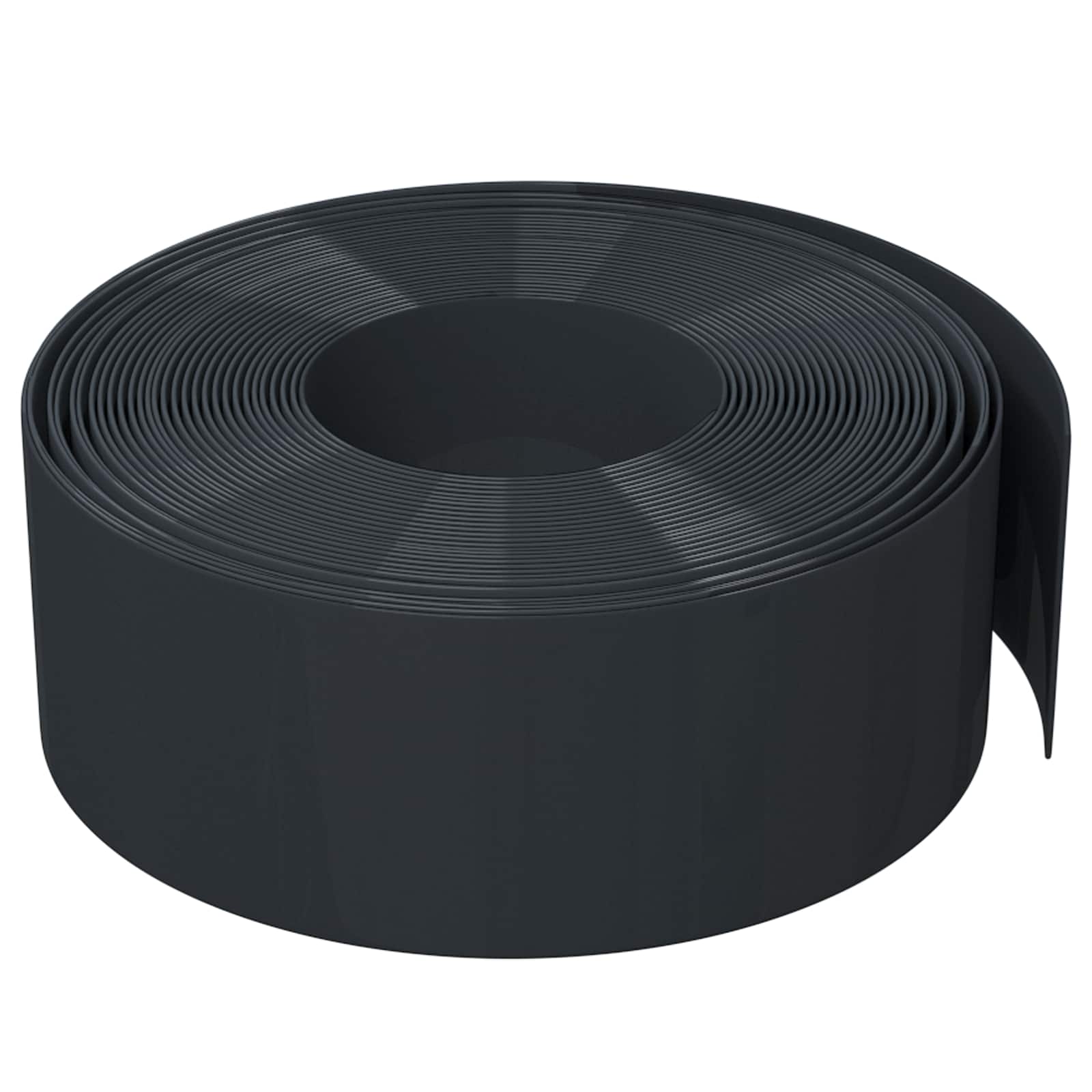 Garden Edging 25 m 20 cm PE Black