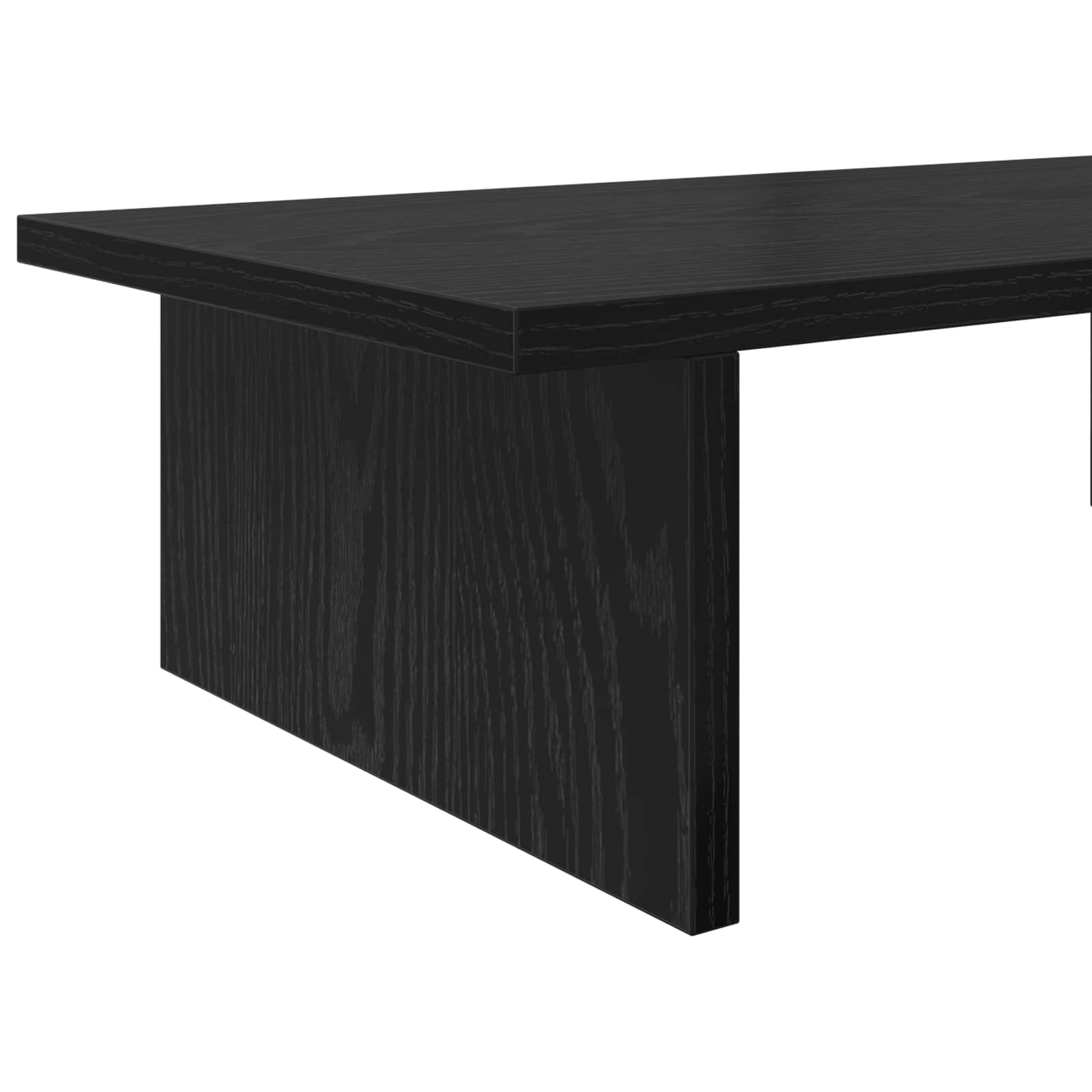 Monitor Stand Black Oak 100 x 27 x 15 cm Engineered Wood