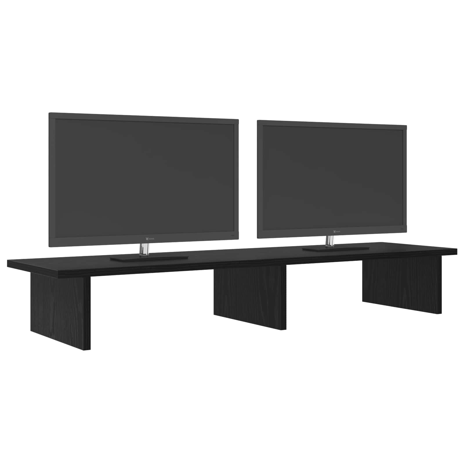 Monitor Stand Black Oak 100 x 27 x 15 cm Engineered Wood