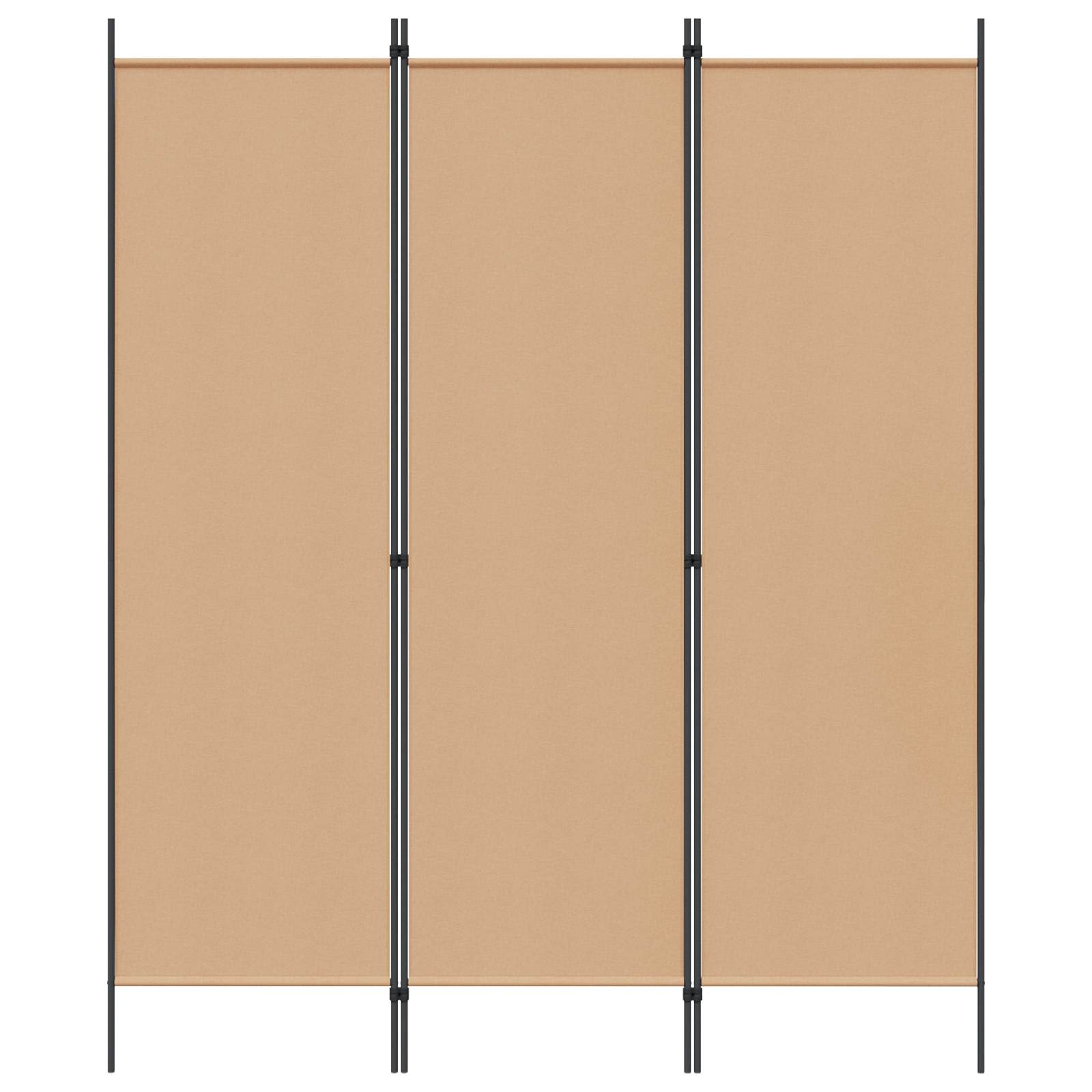Room Divider Beige 150 x 180 cm Fabric