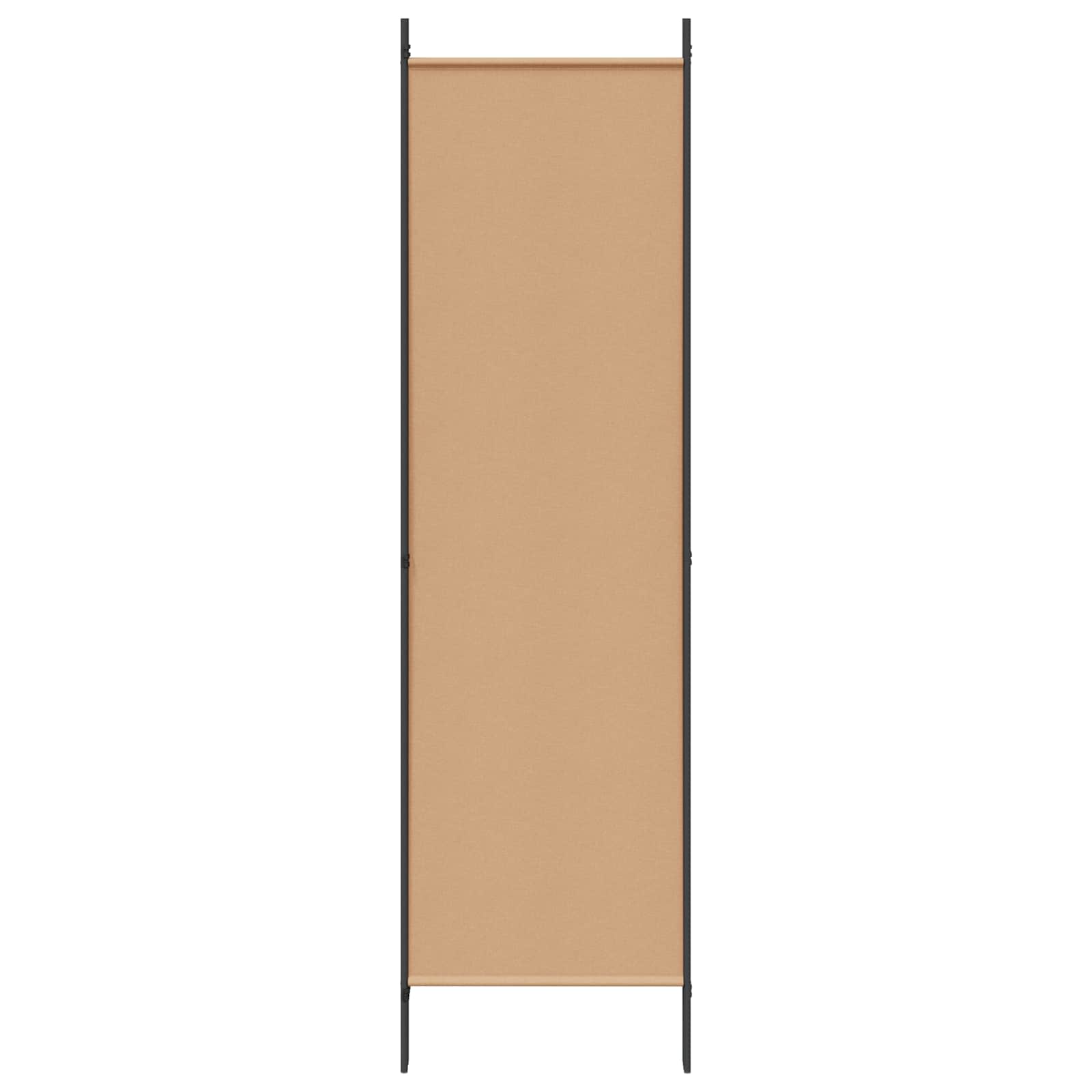 4-Panel Room Divider Beige 200 x 180 cm Fabric