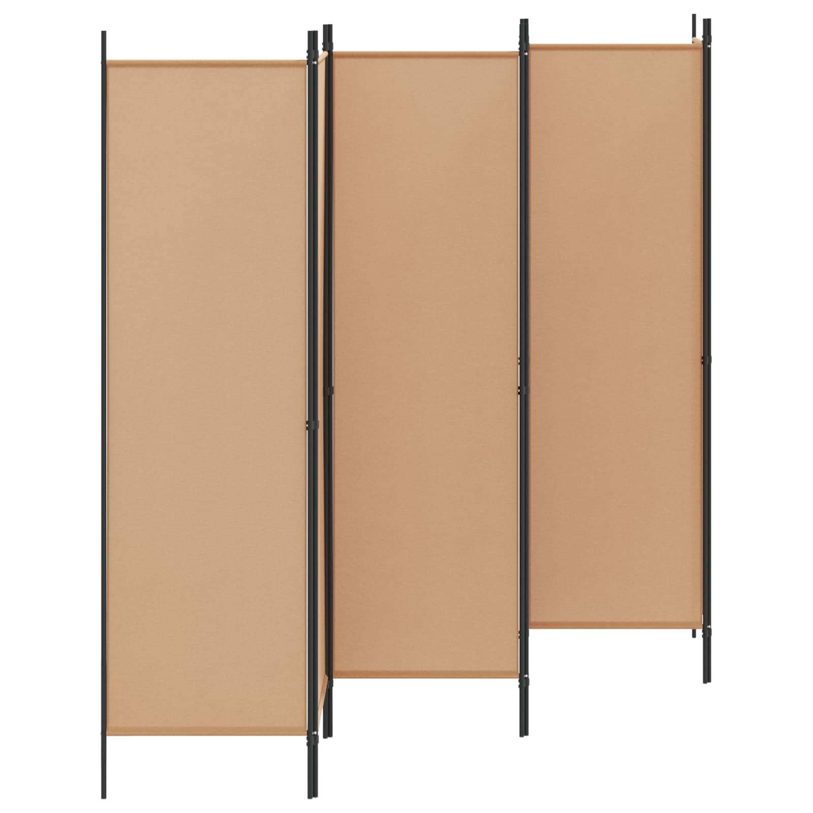 6-Panel Room Divider Beige 300 x 180 cm Fabric