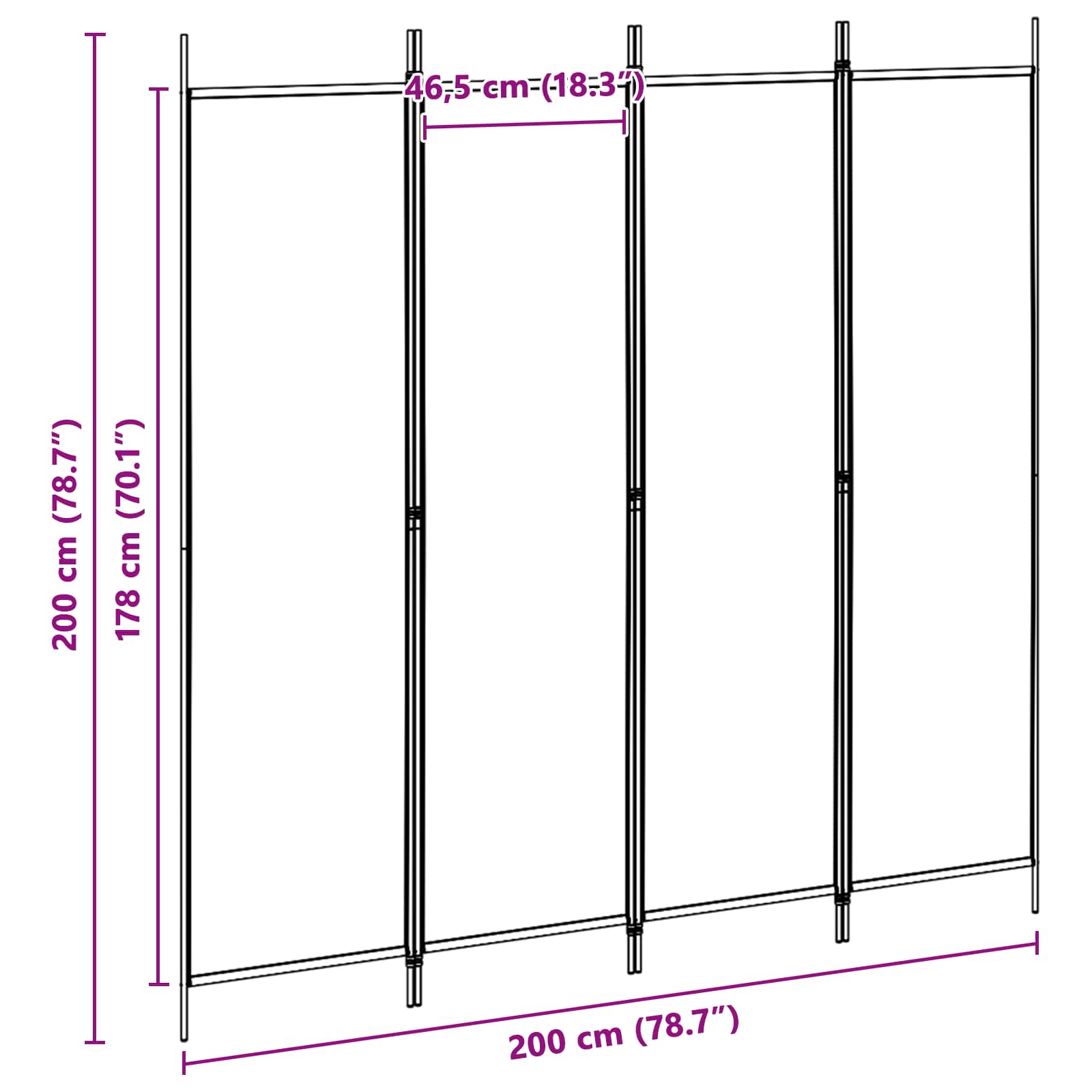 Room Divider polyester steel