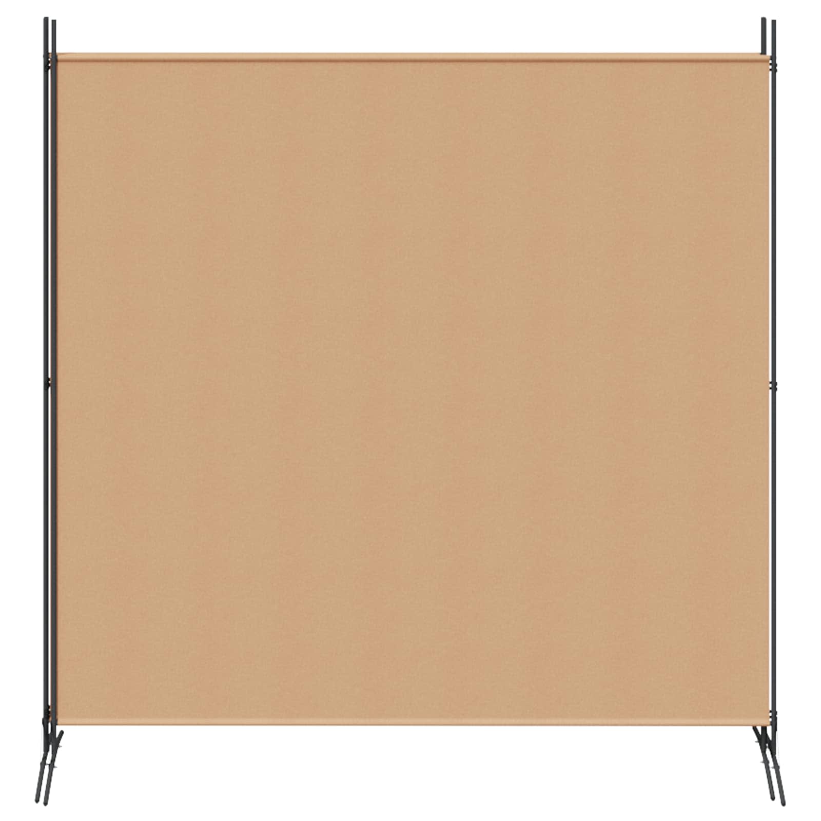 4-Panel Room Divider Beige 525 x 180 cm Fabric