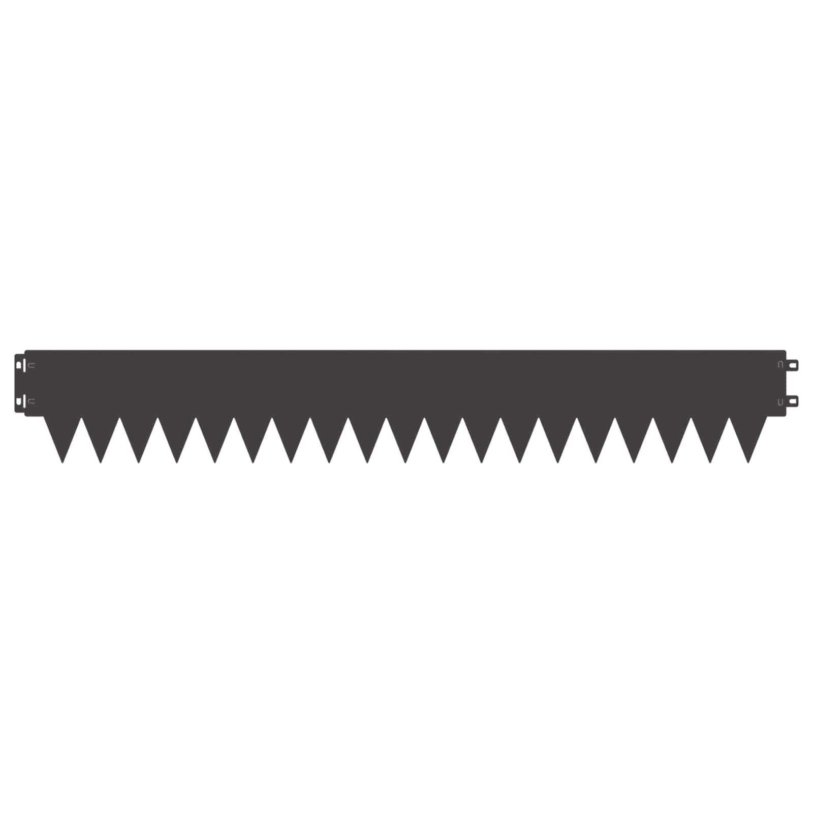 Lawn Edging 20 pcs 103 x 15 cm metal Black