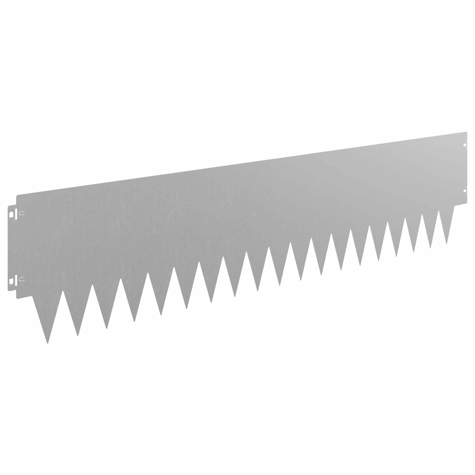 Lawn Edging 10 pcs 103x25cm Steel Rusty
