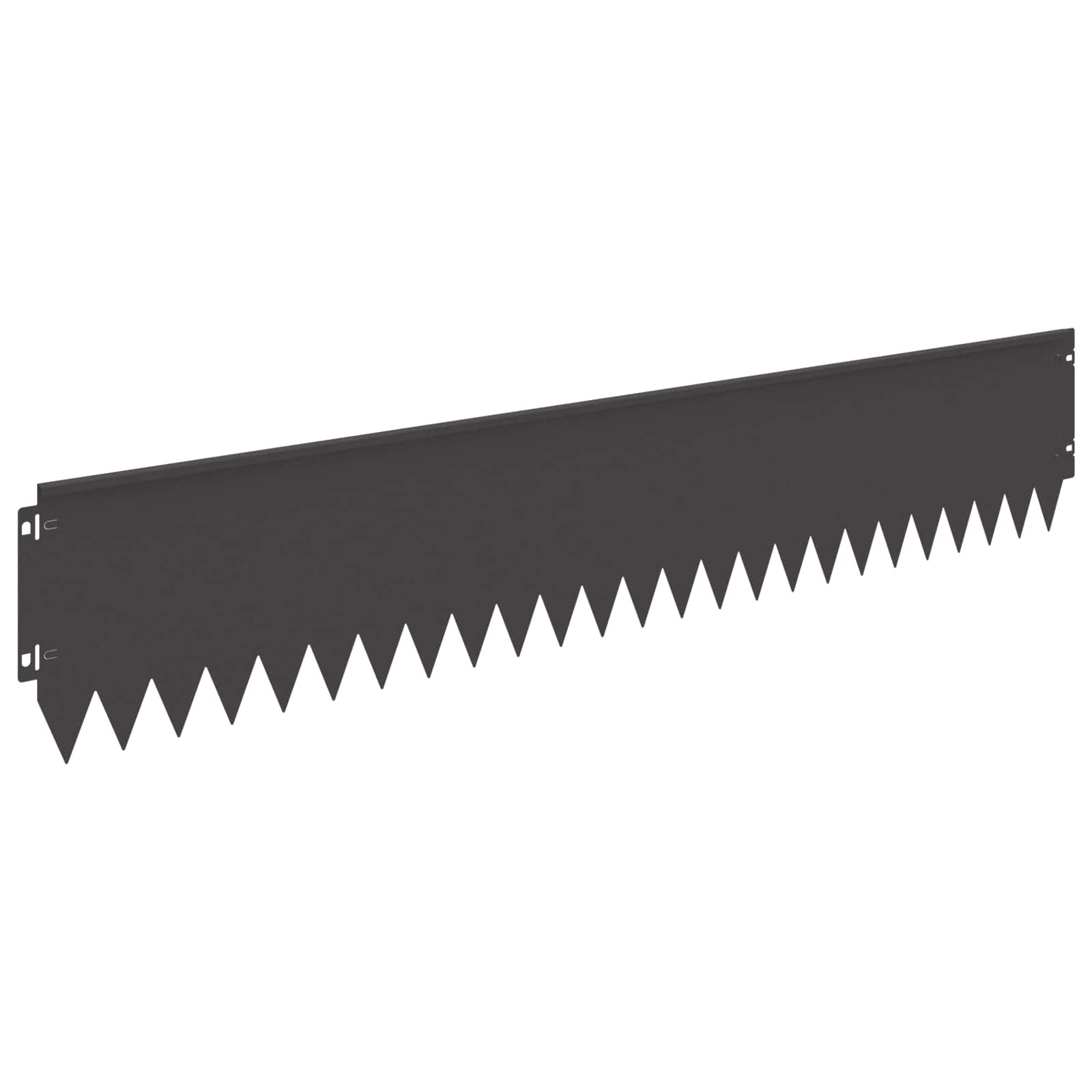Lawn Edging 10 pcs 103 x 20 cm Steel Black