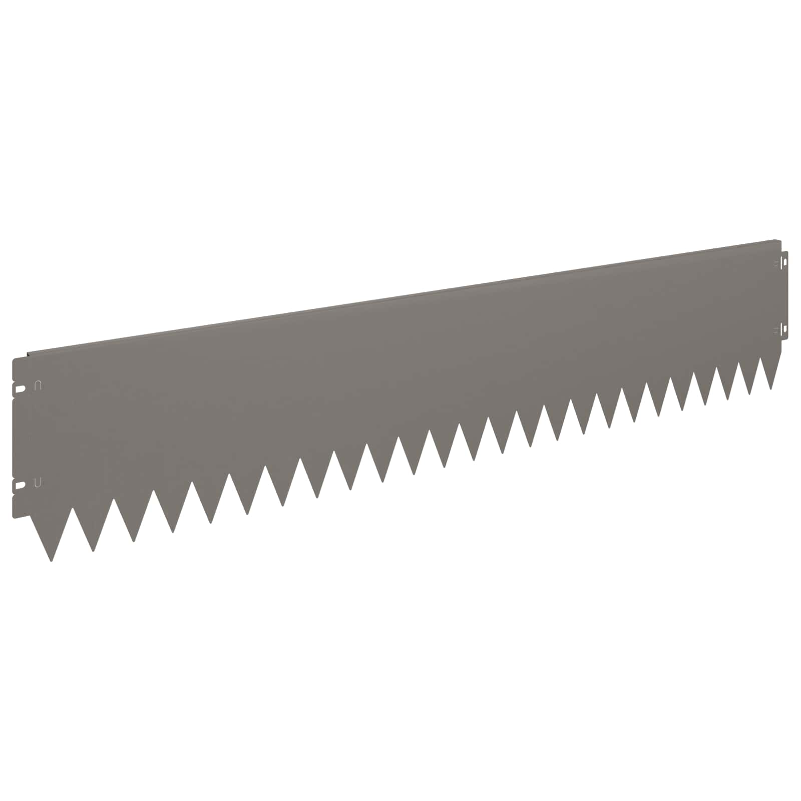 Lawn Edge with Bent Top 20 pcs 103x20cm Steel Rusty