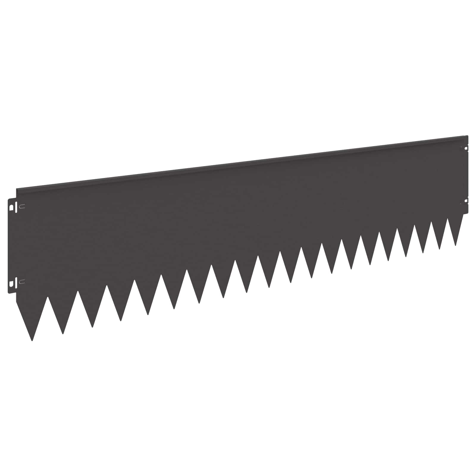 Lawn Edging 20 pcs 103 x 25 cm Steel Black