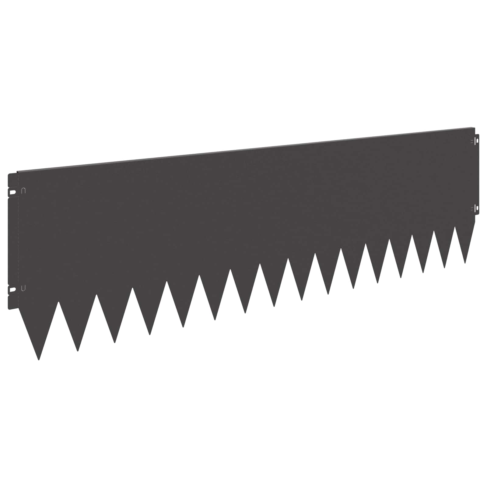 Lawn Edging 10 pcs 103 x 30 cm Steel Black