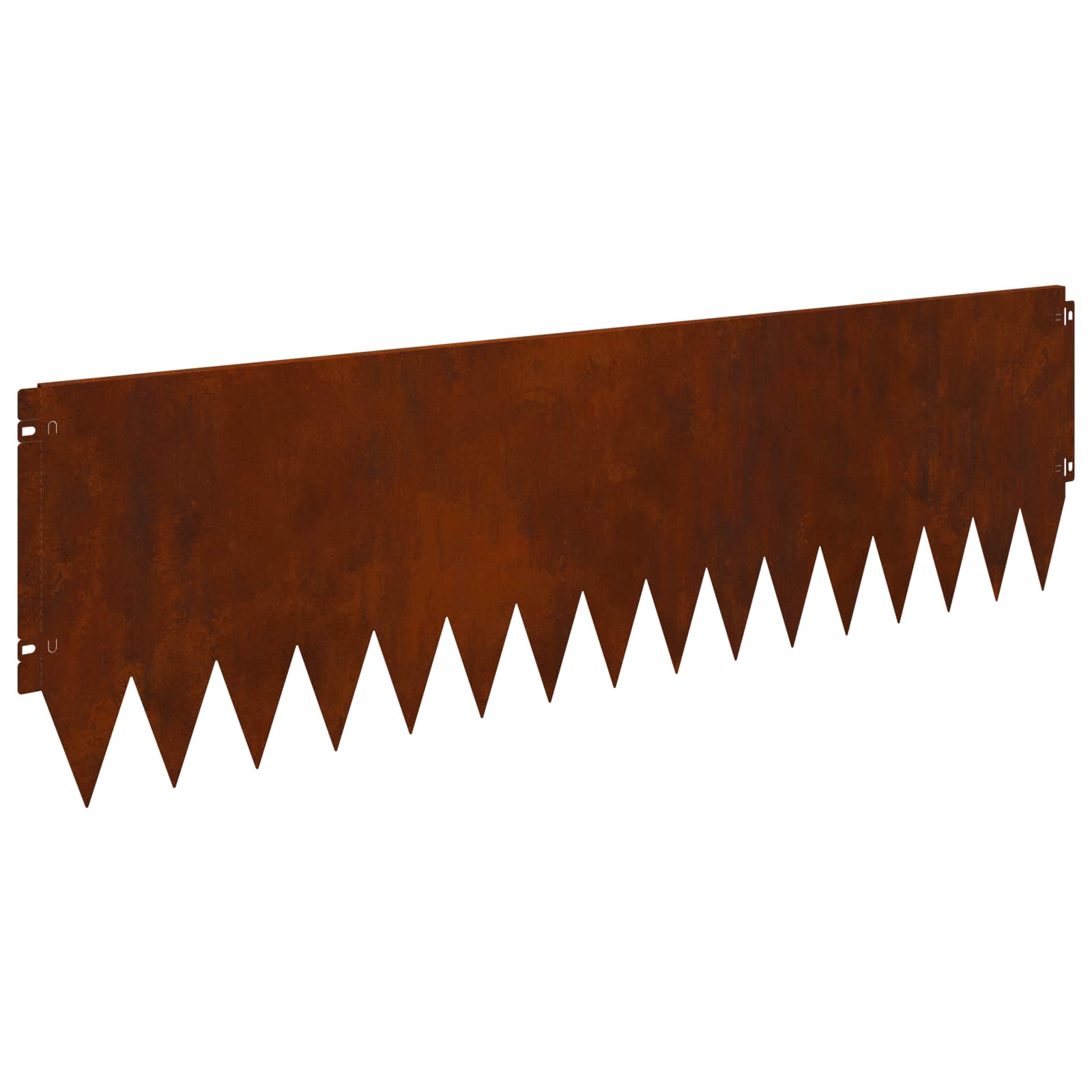 Lawn Edging 10 pcs 103 x 30 cm Steel Rusty