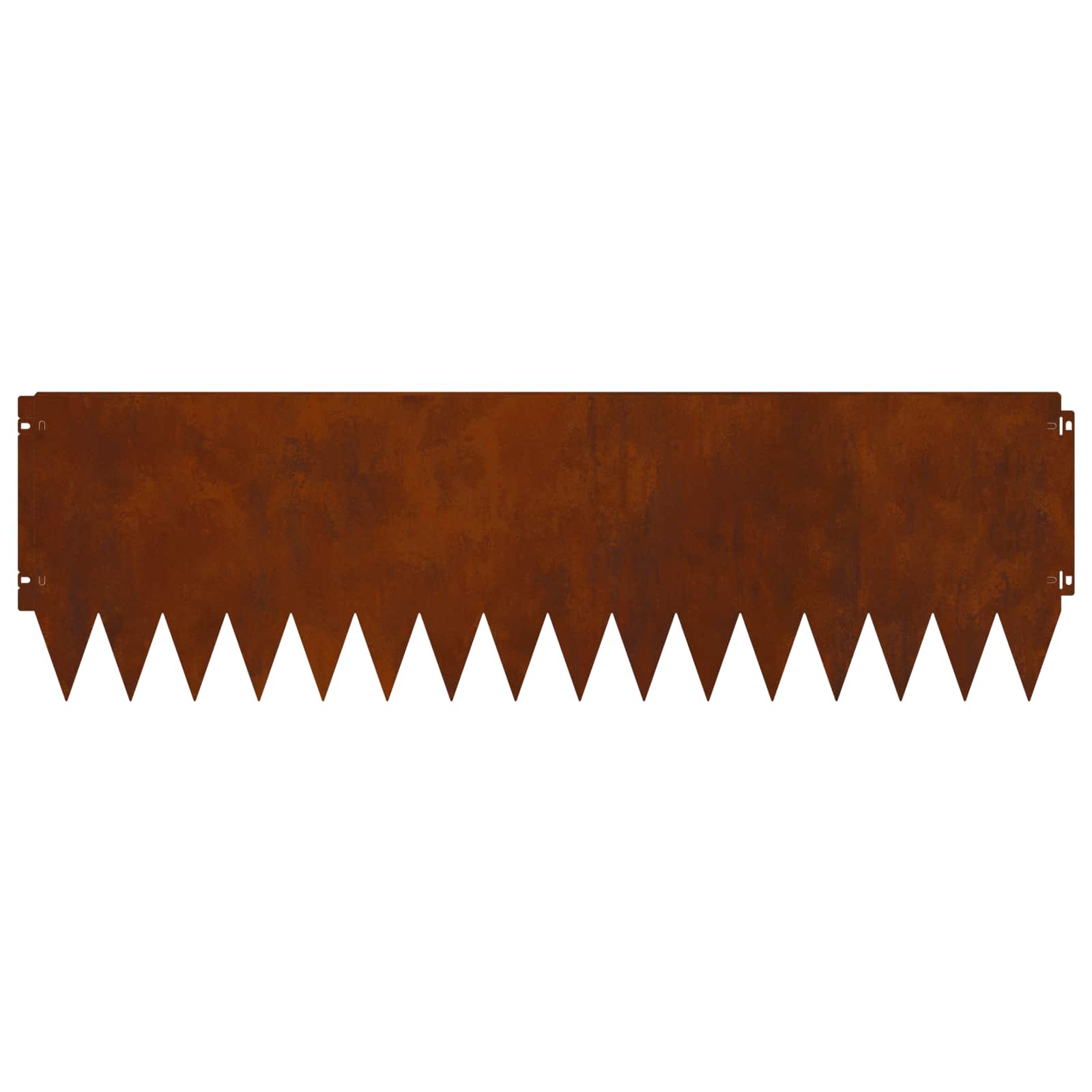 Lawn Edging 10 pcs 103 x 30 cm Steel Rusty