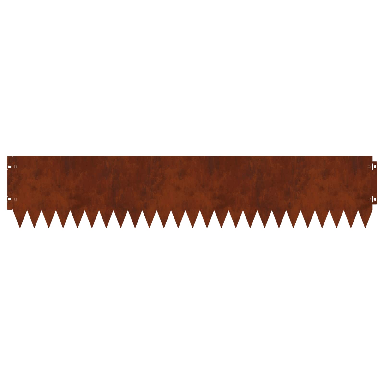 Lawn Edging 10 pcs 103 x 20 cm Steel Rusty