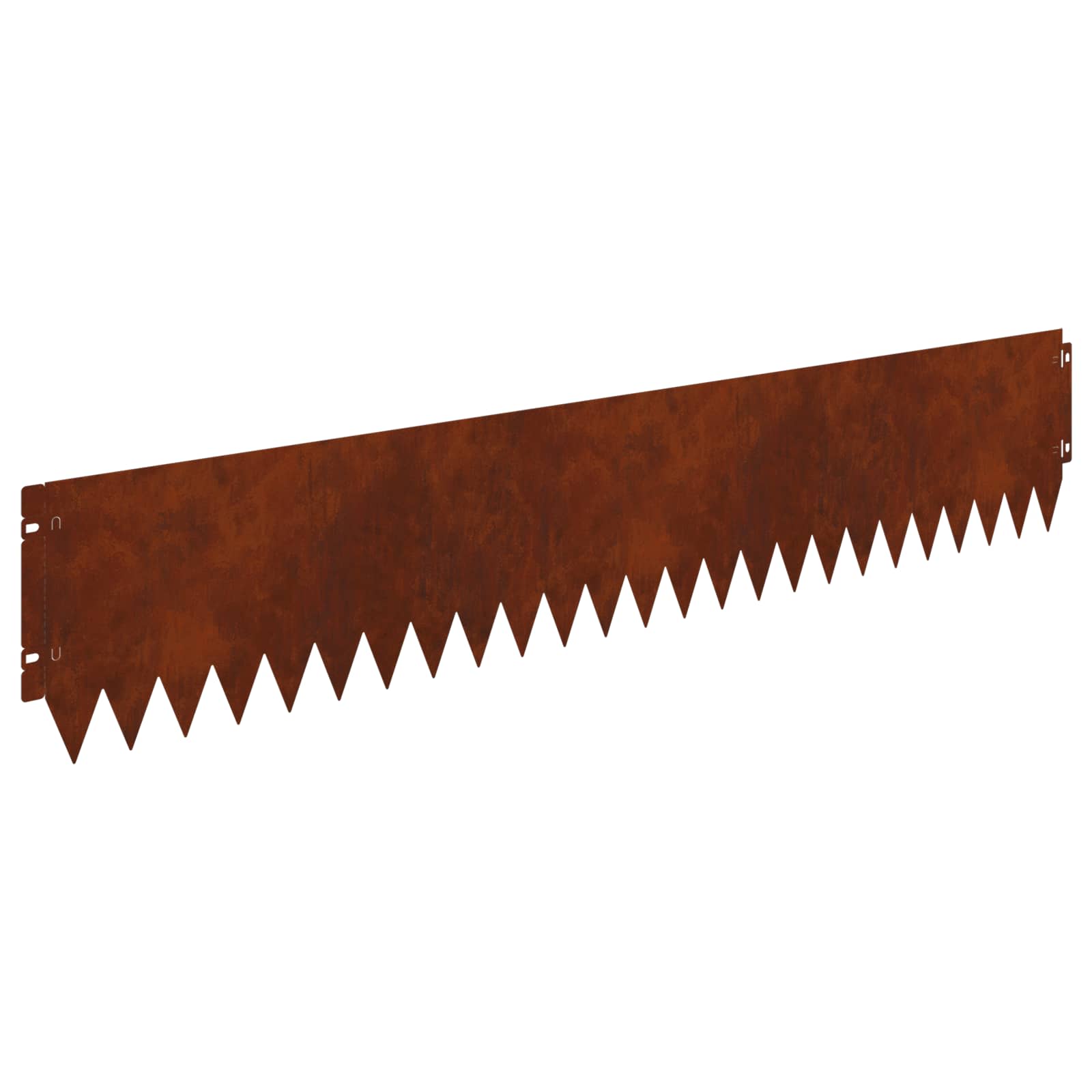 Lawn Edging 20 pcs 103 x 20 cm Steel Rusty