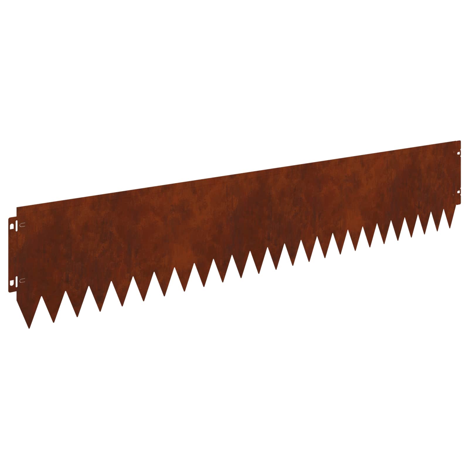 Lawn Edging 20 pcs 103 x 20 cm Steel Rusty