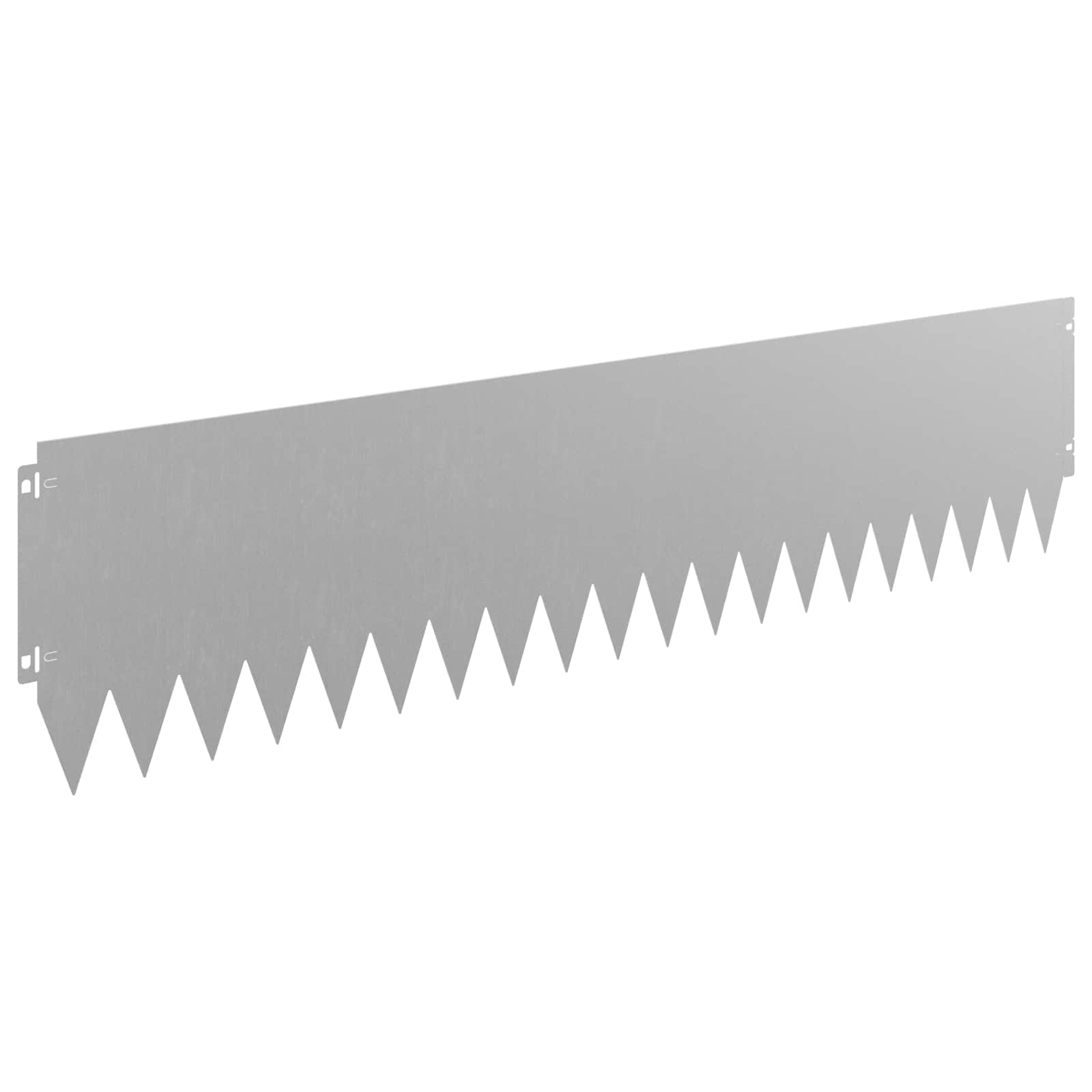 Lawn Edging 10 pcs 103 x 25 cm Steel Rusty