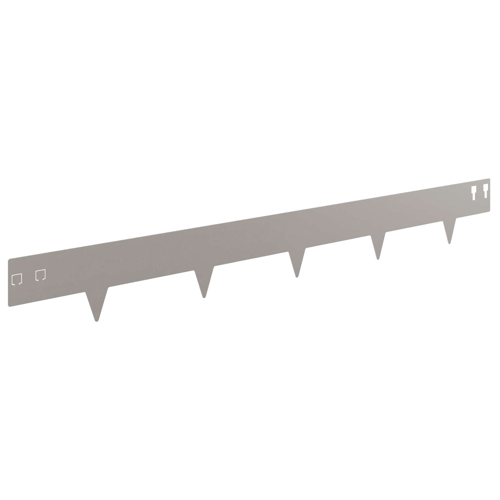 Lawn Edge with Sharp Points 20 pcs 100x12cm Steel Rusty
