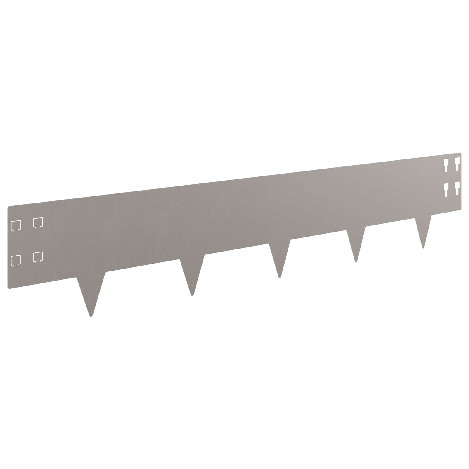 Lawn Edging 10 pcs 100 x 20 cm Steel Rusty