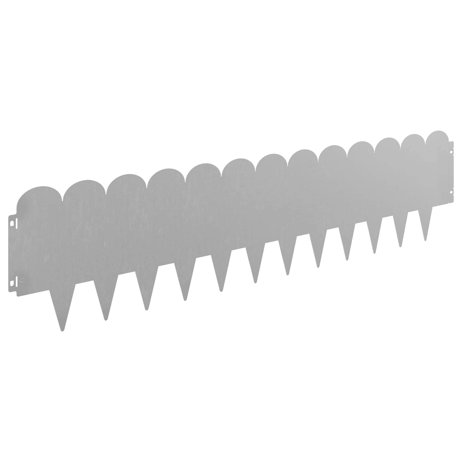 Lawn Edging 20 pcs 103 x 25 cm Steel Rusty