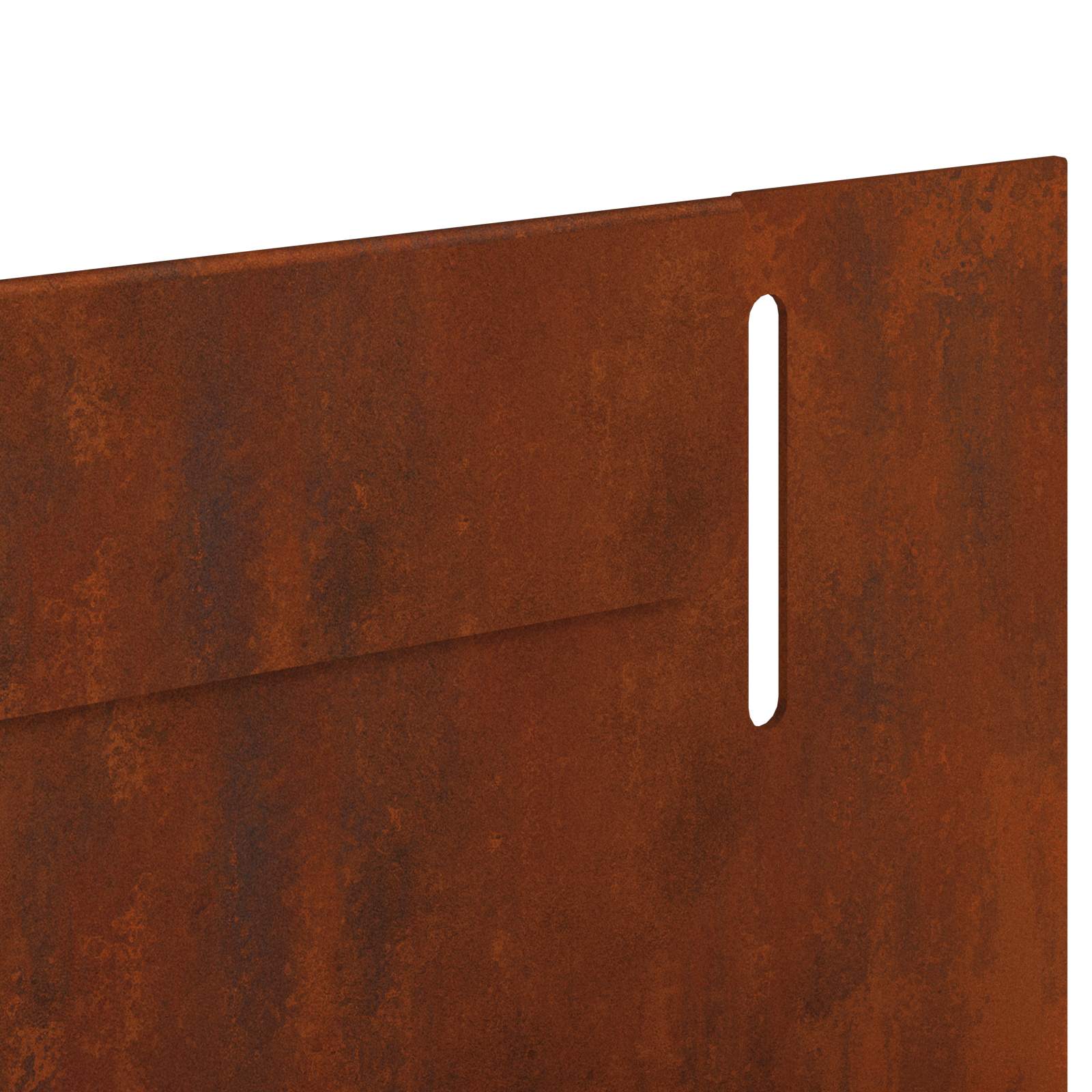 Lawn Edging 10 pcs 102 x 4 x 4 cm Weathering Steel Rusty
