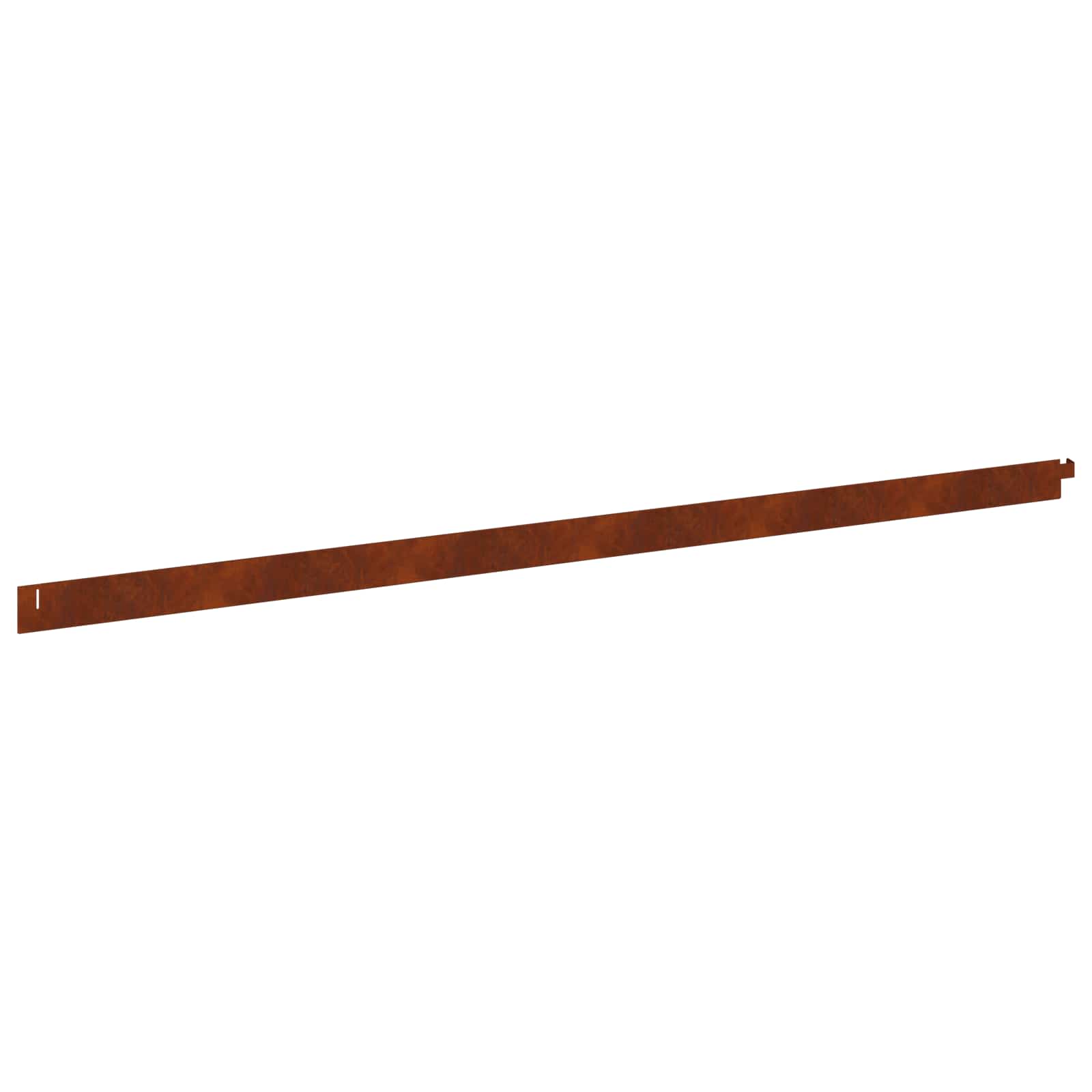 Lawn Edging 20 pcs 102 x 4 x 4 cm Steel Rusty