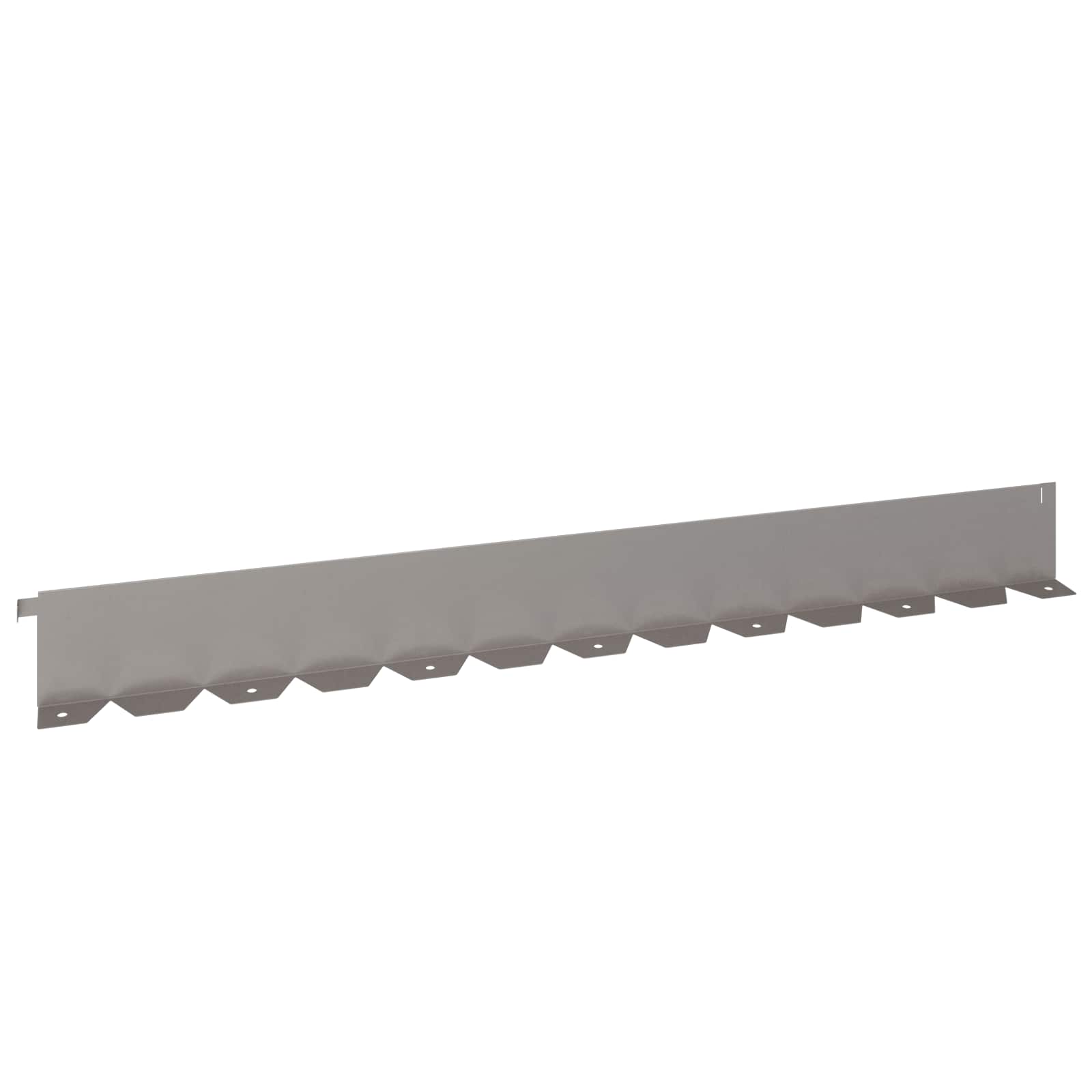 Lawn Edging 10 pcs 102 x 10 x 4 cm Steel Rusty