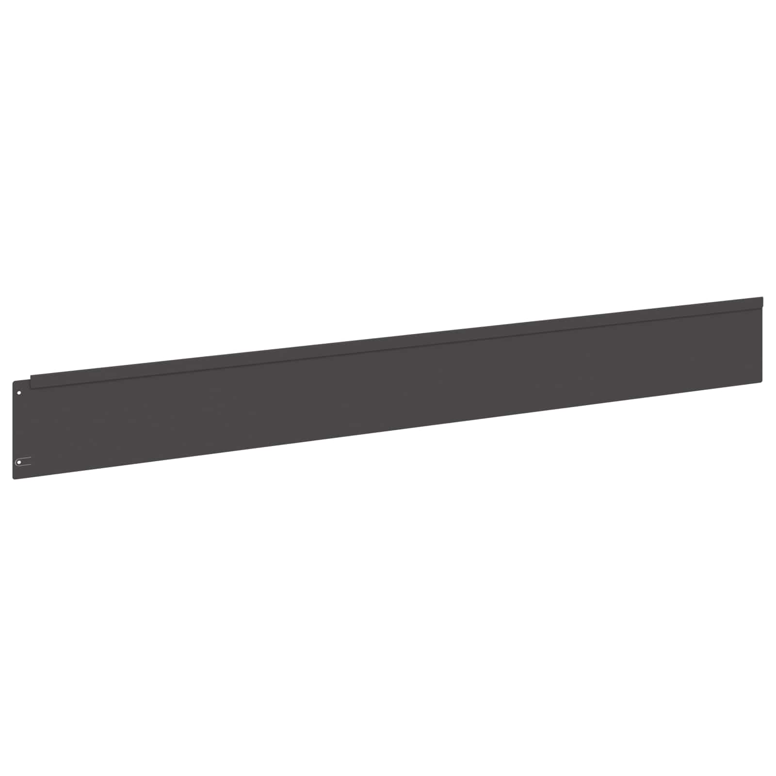 Lawn Edging 10 pcs 100 x 12 cm Steel Black