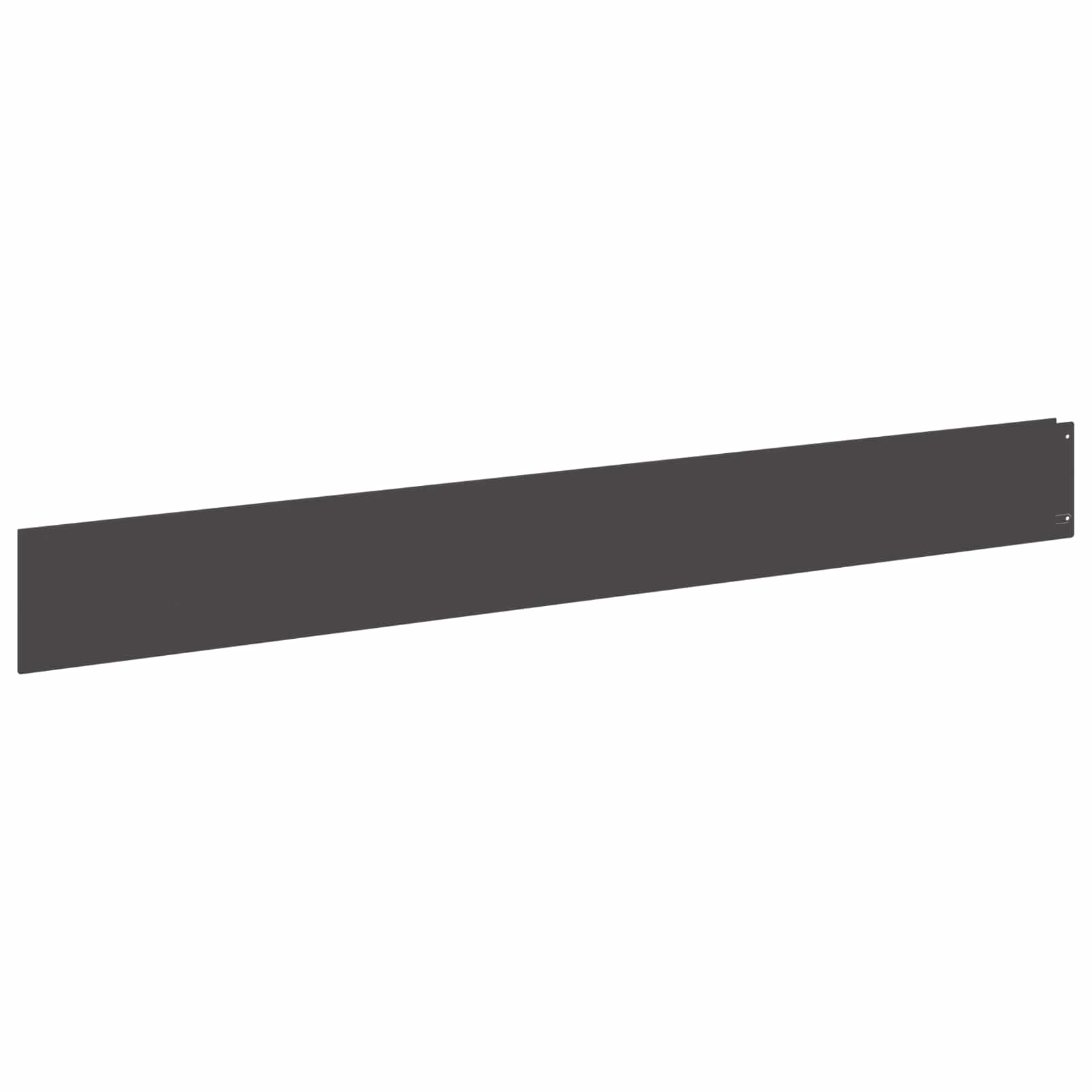Lawn Edging 20 pcs 100 x 12 cm Steel Black