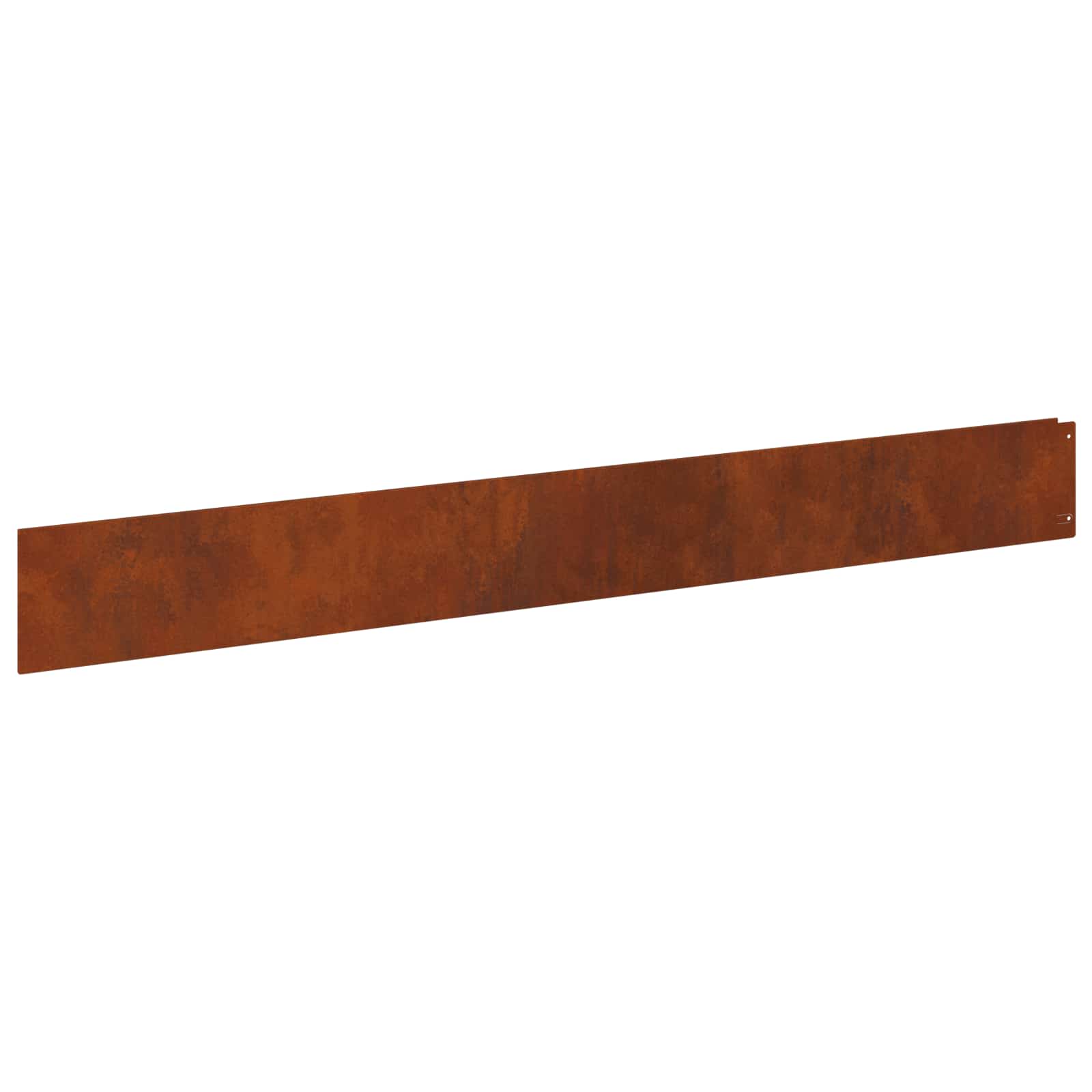 Lawn Edging 20 pcs 100 x 12 cm Steel Rusty