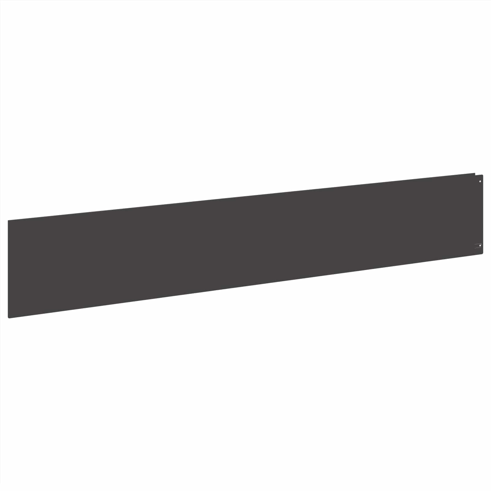 Lawn Edging 10 pcs 100 x 18 cm Steel Black