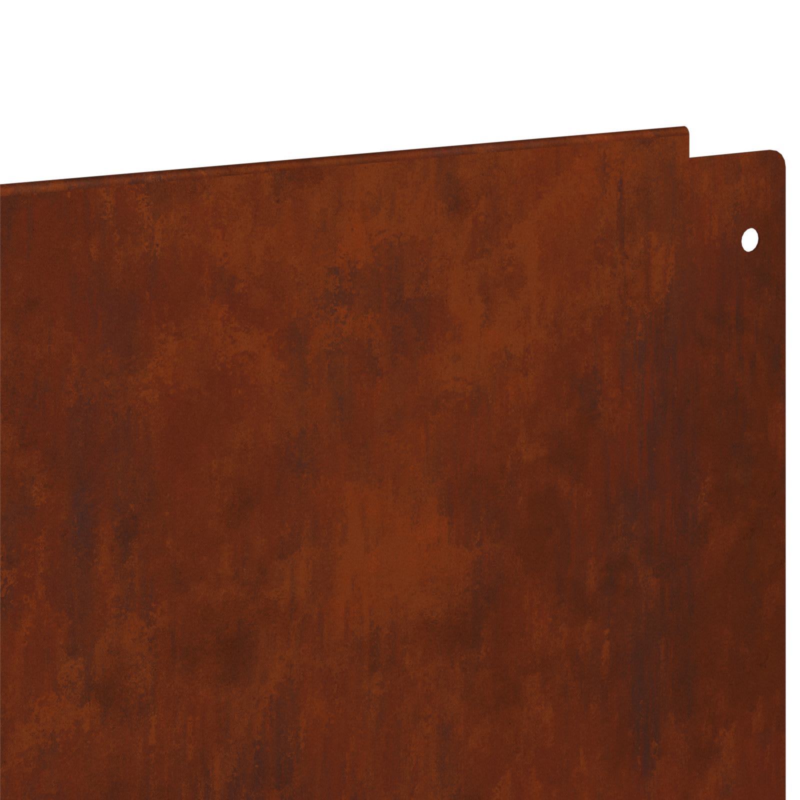 Lawn Edging 20 pcs 100 x 18 cm Steel Rusty
