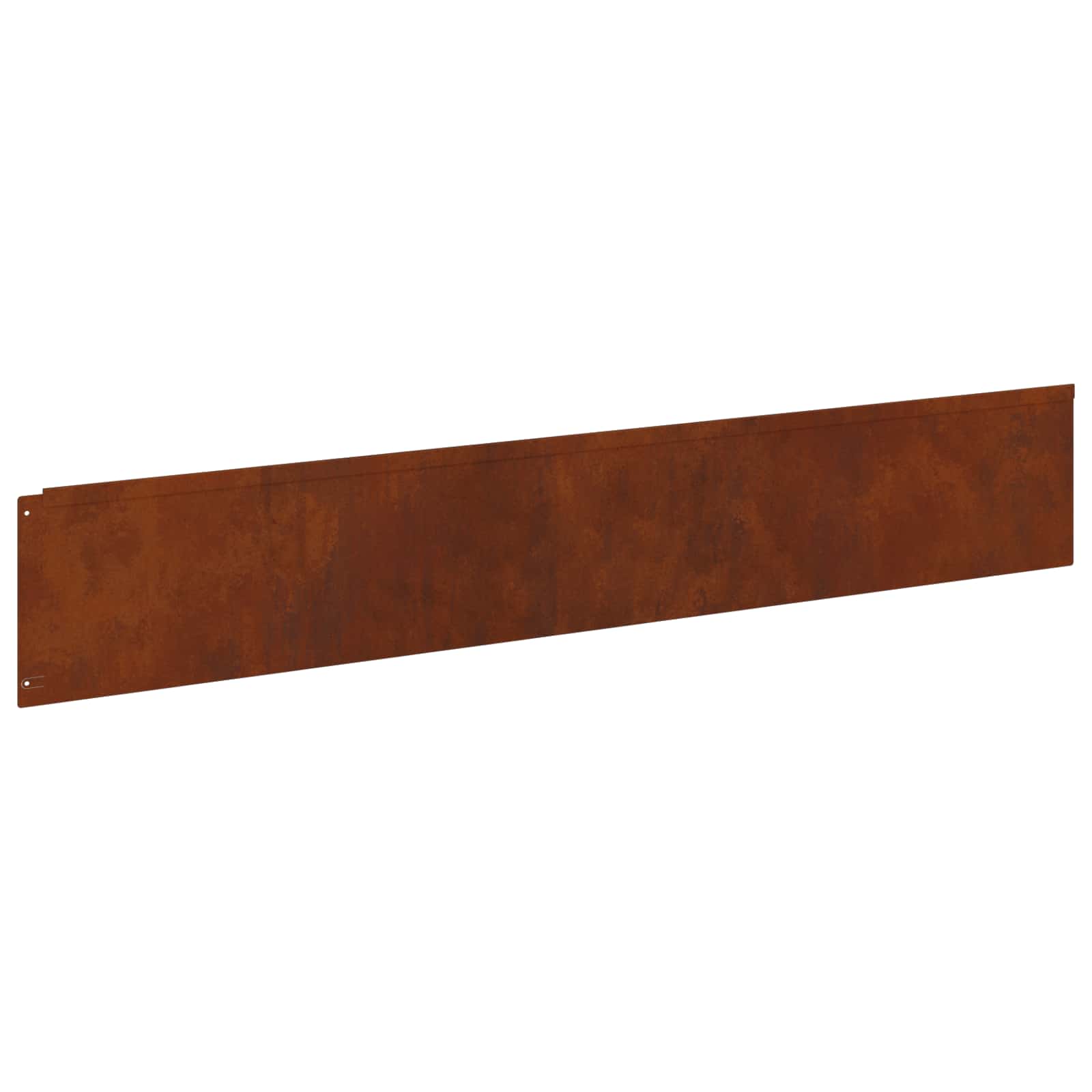 Lawn Edging 20 pcs 100 x 18 cm Steel Rusty