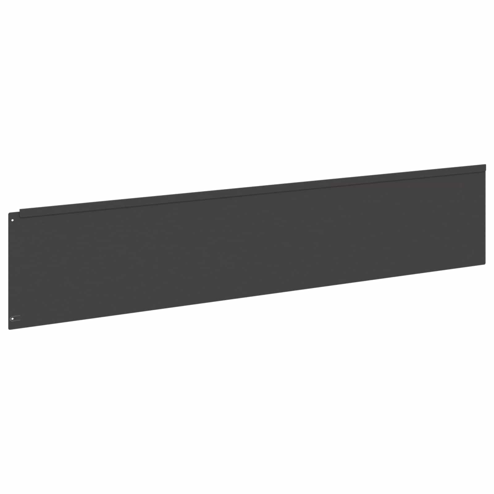 Lawn Edging 20 pcs 100 x 22 cm Steel Black