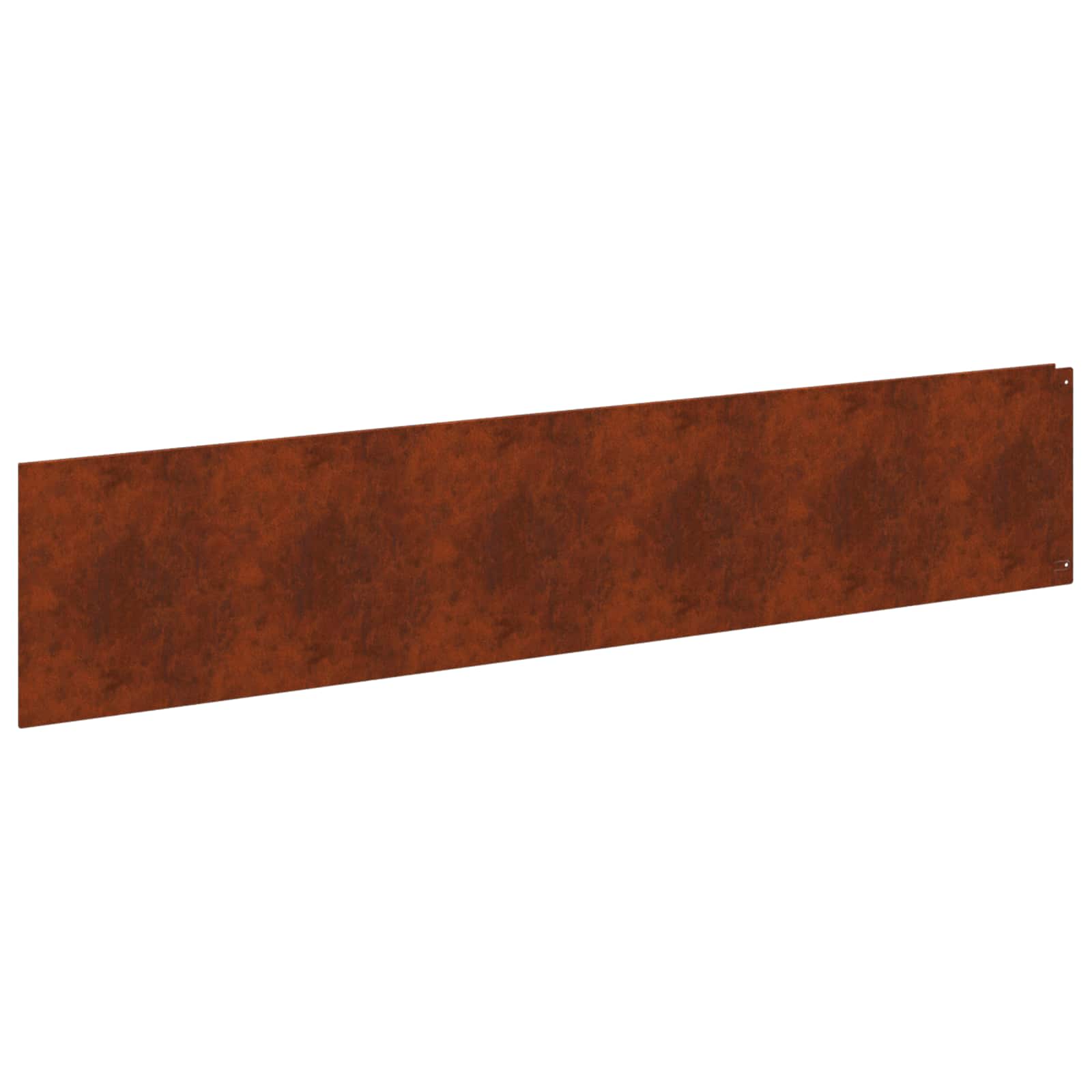 Lawn Edging 10 pcs 100 x 22 cm Steel Rusty
