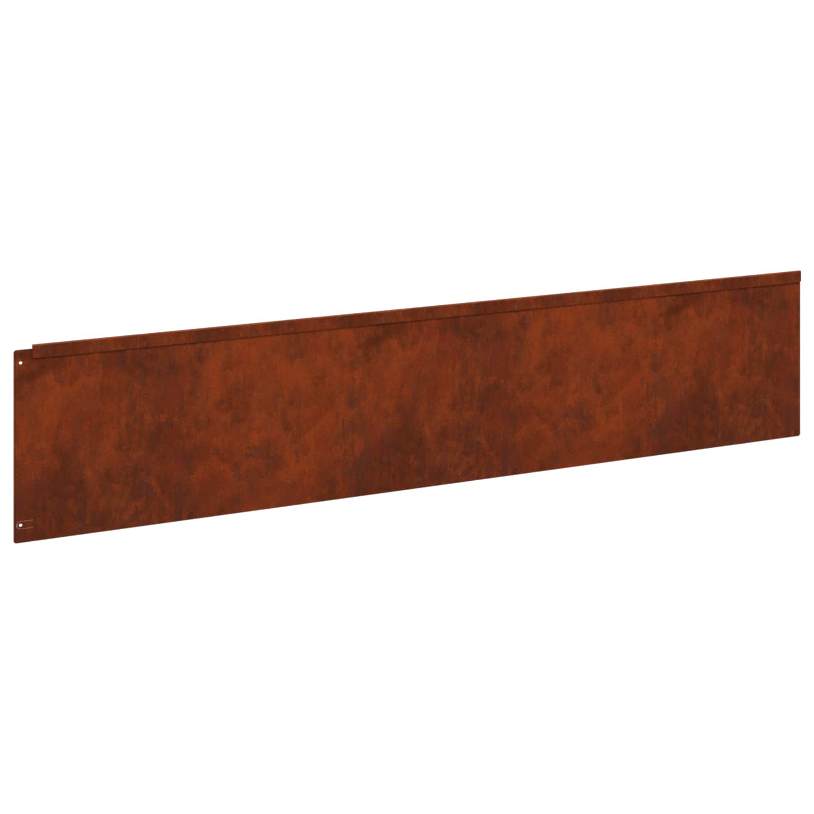 Lawn Edging 20 pcs 100 x 22 cm Steel Rusty