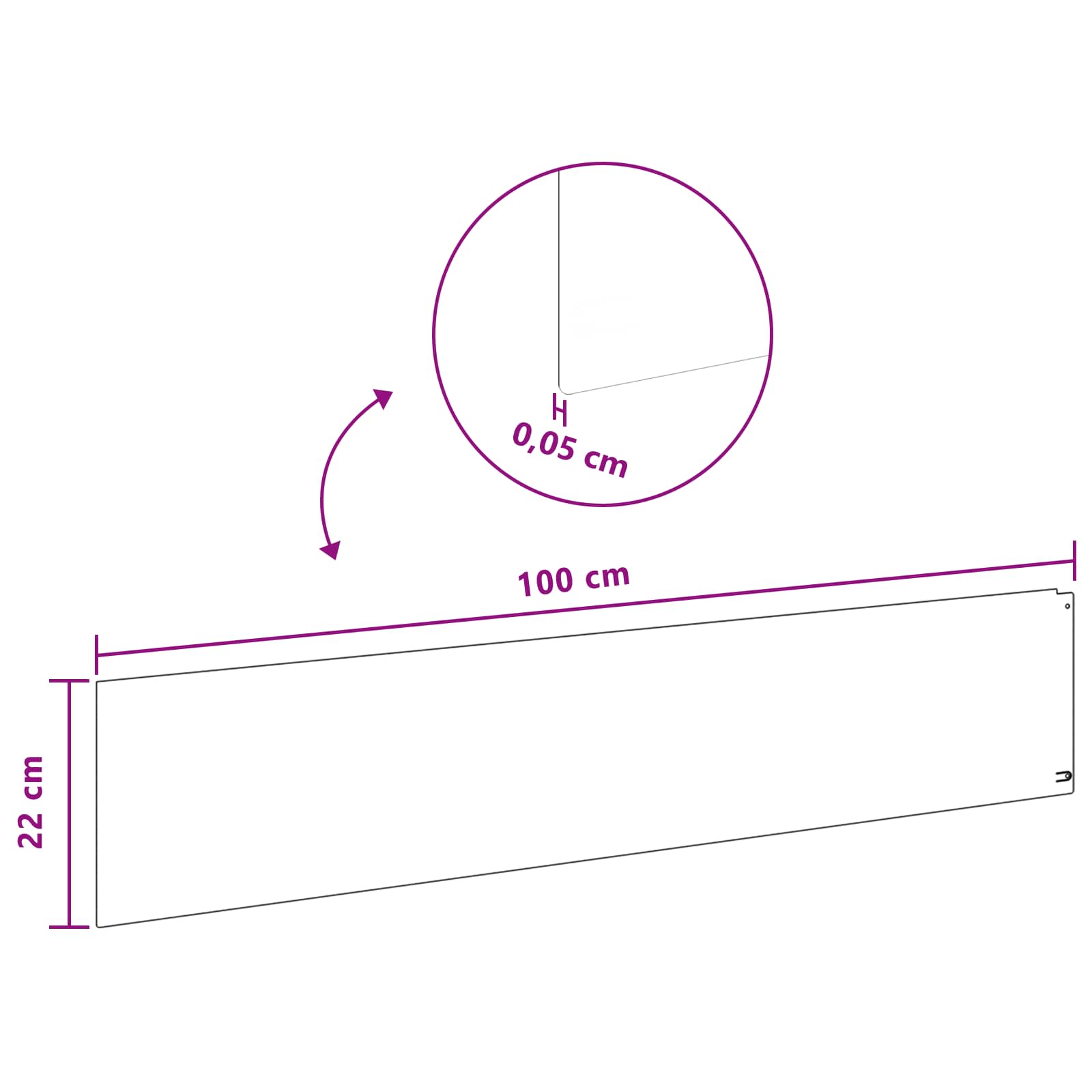 Lawn Edging 20 pcs 100 x 22 cm Steel Rusty