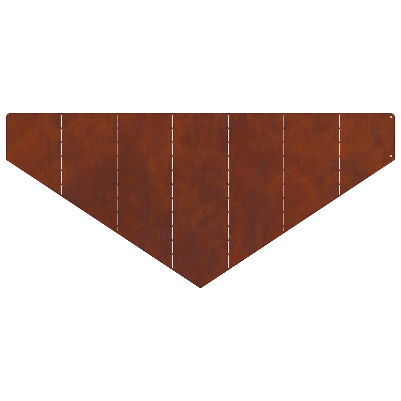 Lawn Edging 100 x 45 cm Steel Rusty