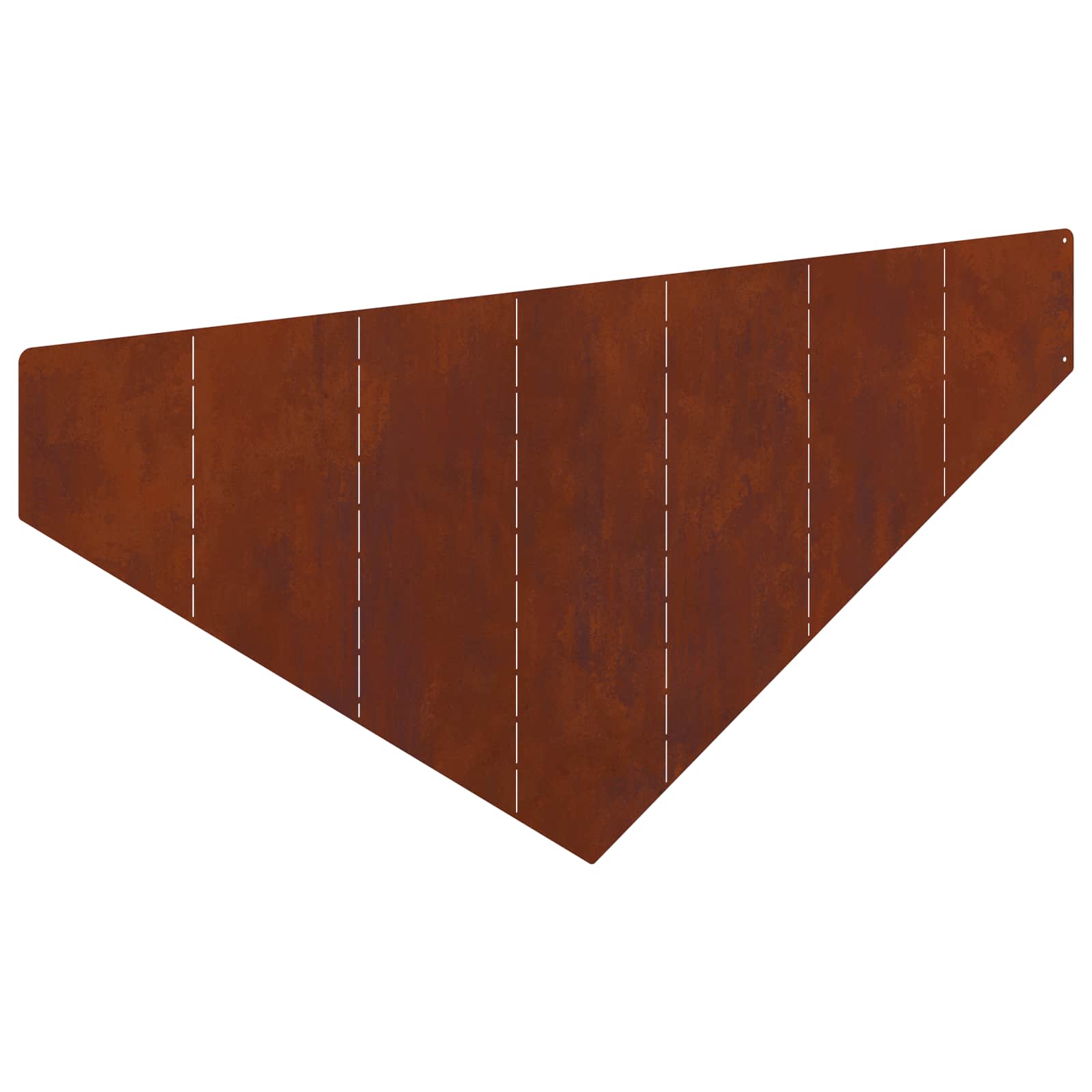 Lawn Edging 4 pcs 100 x 45 cm Steel Rusty