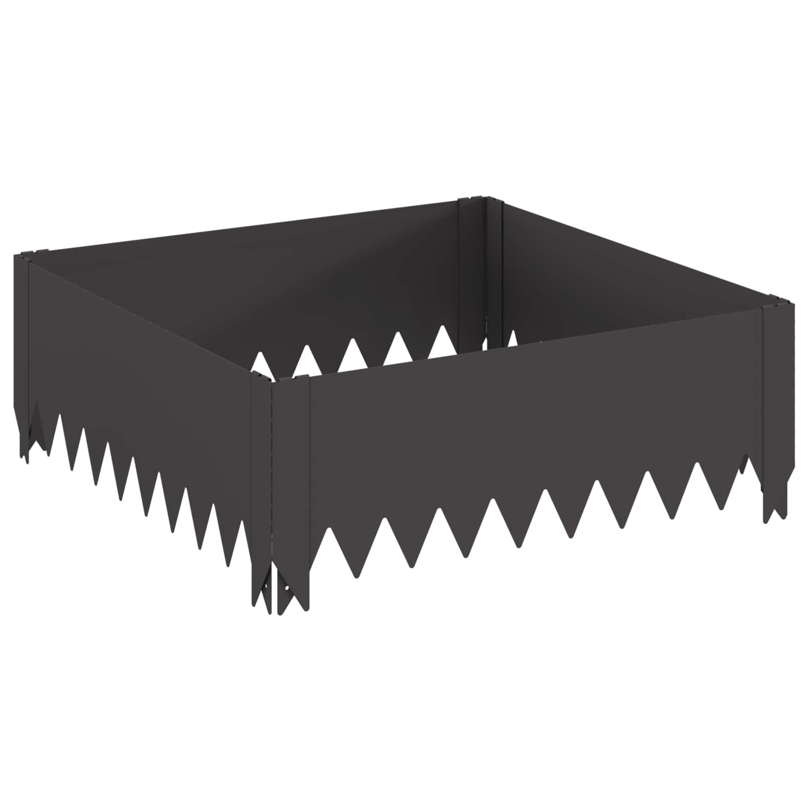 Lawn Edging 60 x 60 x 20 cm Steel Black
