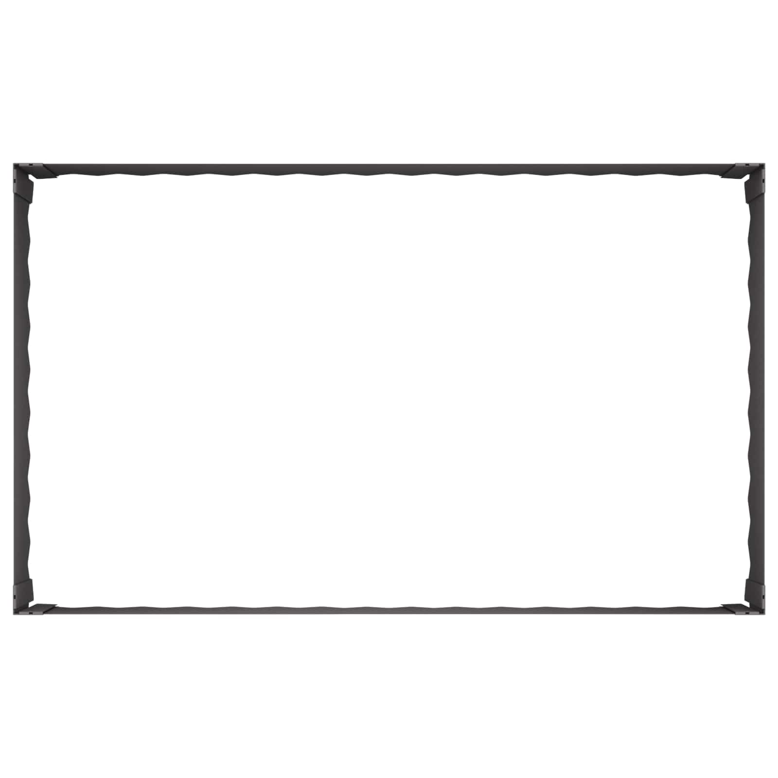 Lawn Edging 100 x 60 x 35 cm Steel Black