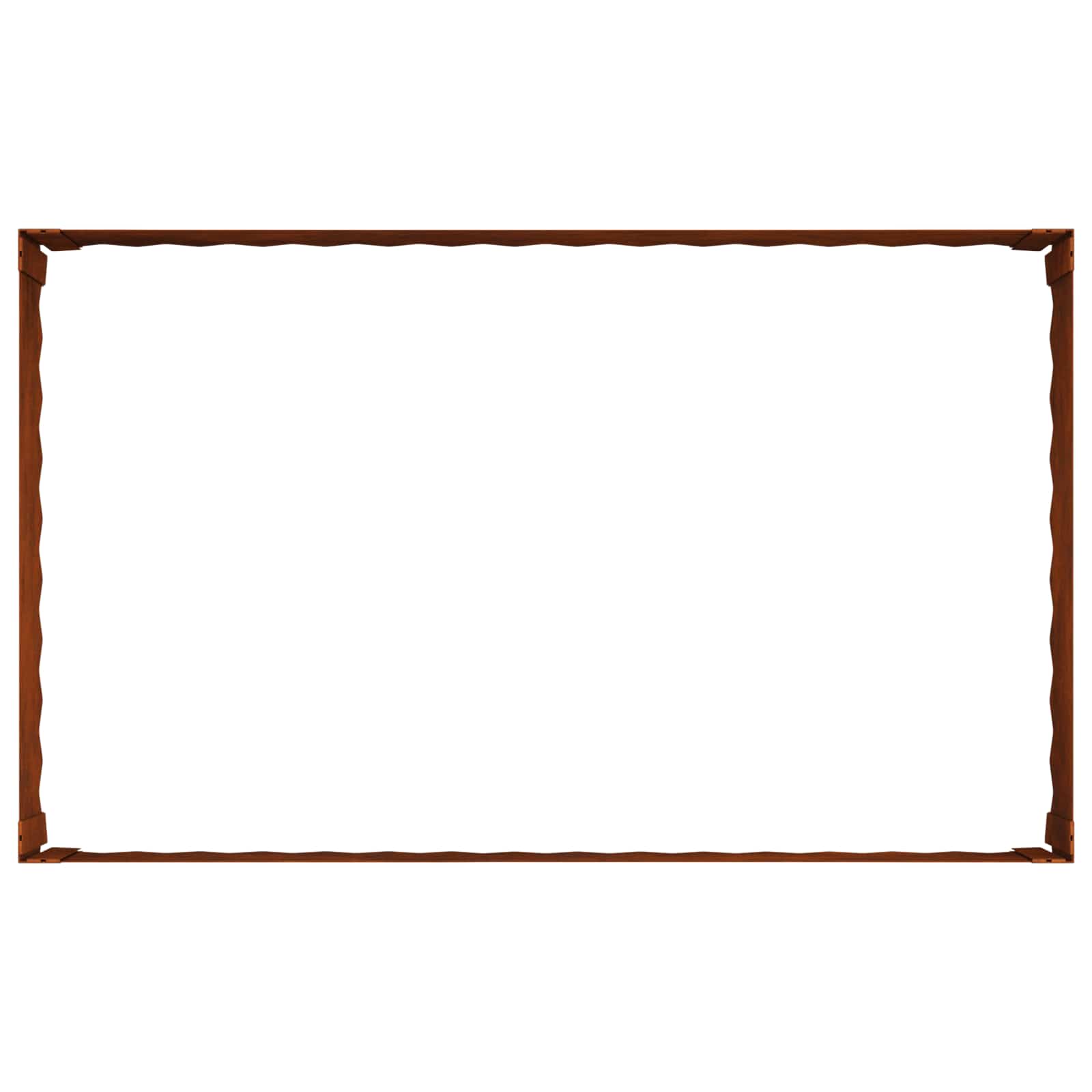 Lawn Edging 100 x 60 x 35 cm Steel Rusty