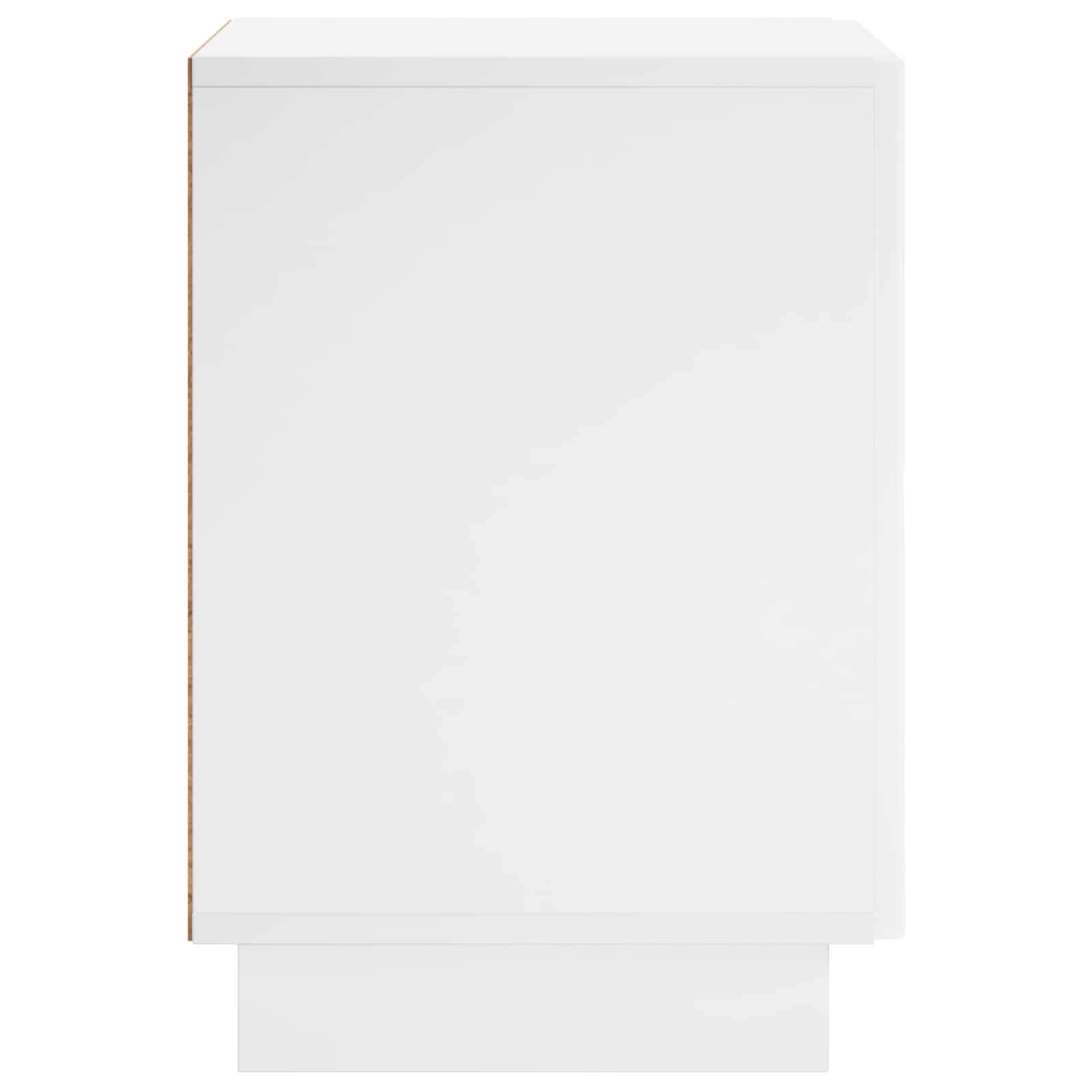 Bedside Cabinet White 33.5 x 34.5 x 50 cm Engineered Wood