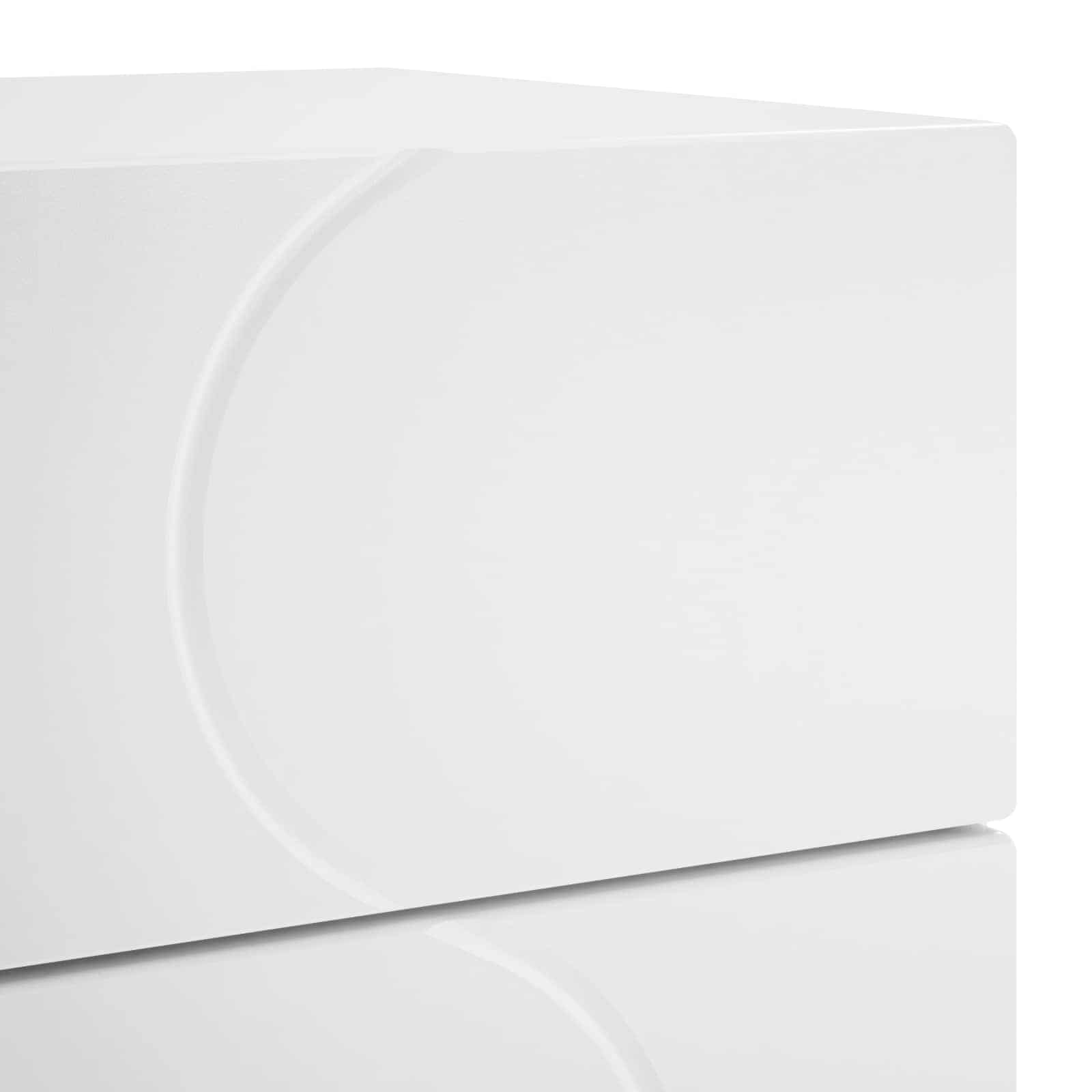 Bedside Cabinet White 33.5 x 34.5 x 60 cm Engineered Wood