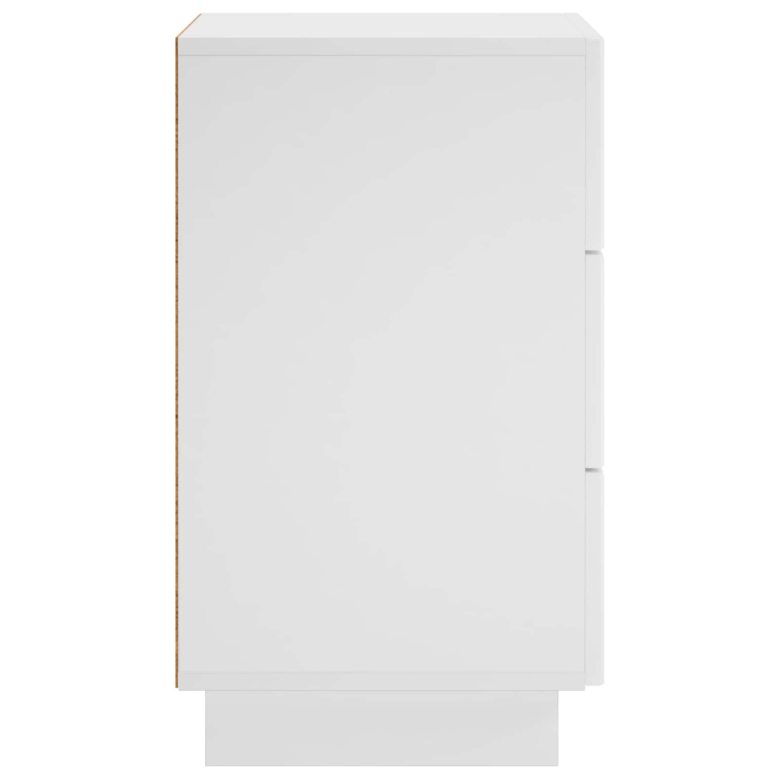 Bedside Cabinet 2 pcs White 33.5 x 34.5 x 60 cm Engineered Wood