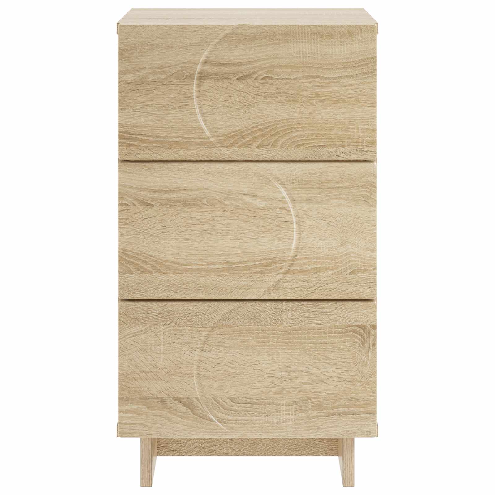 Bedside Cabinet Sonoma Oak 33.5 x 34.5 x 60 cm Engineered Wood