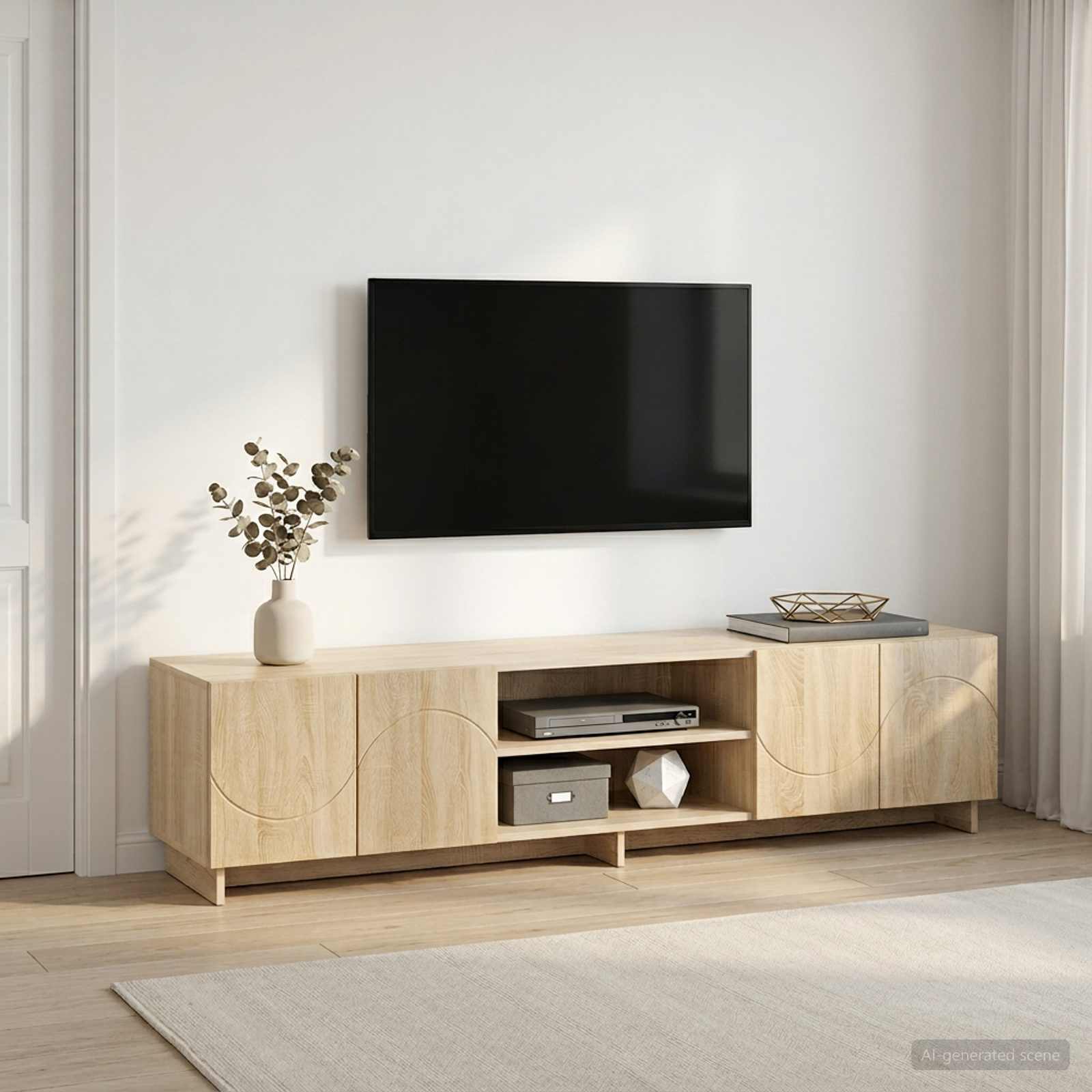 TV Stand 180 x 34.5 x 40 cm Sonoma Oak Engineered Wood